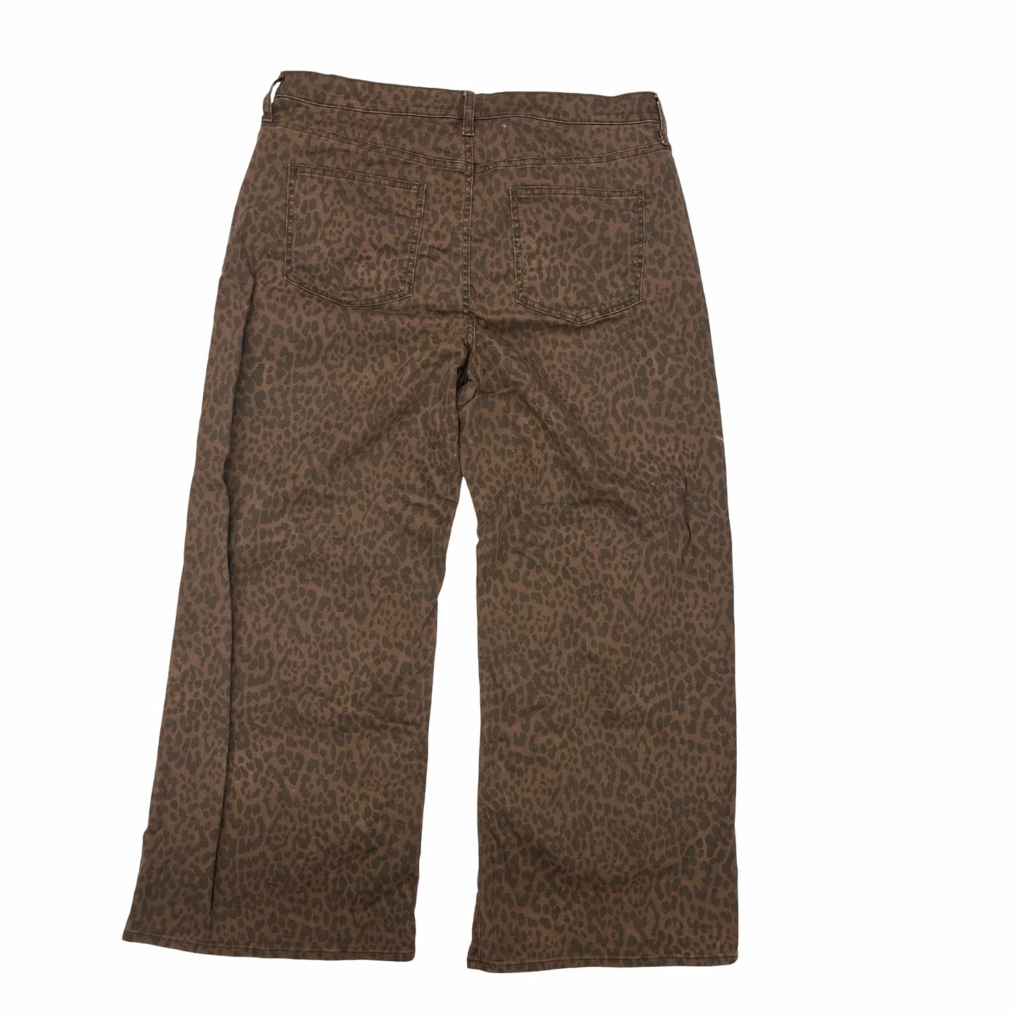 Jeans Wide Leg By Gap In Animal Print, Size:20
