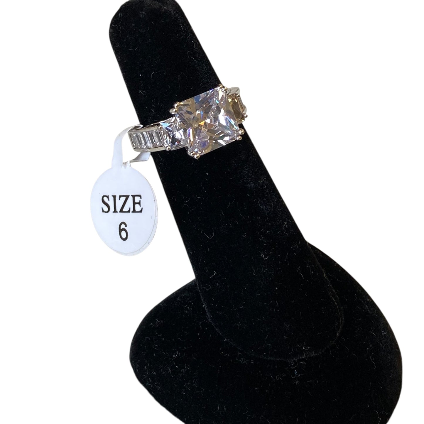 Ring Statement In Silver, Size:6