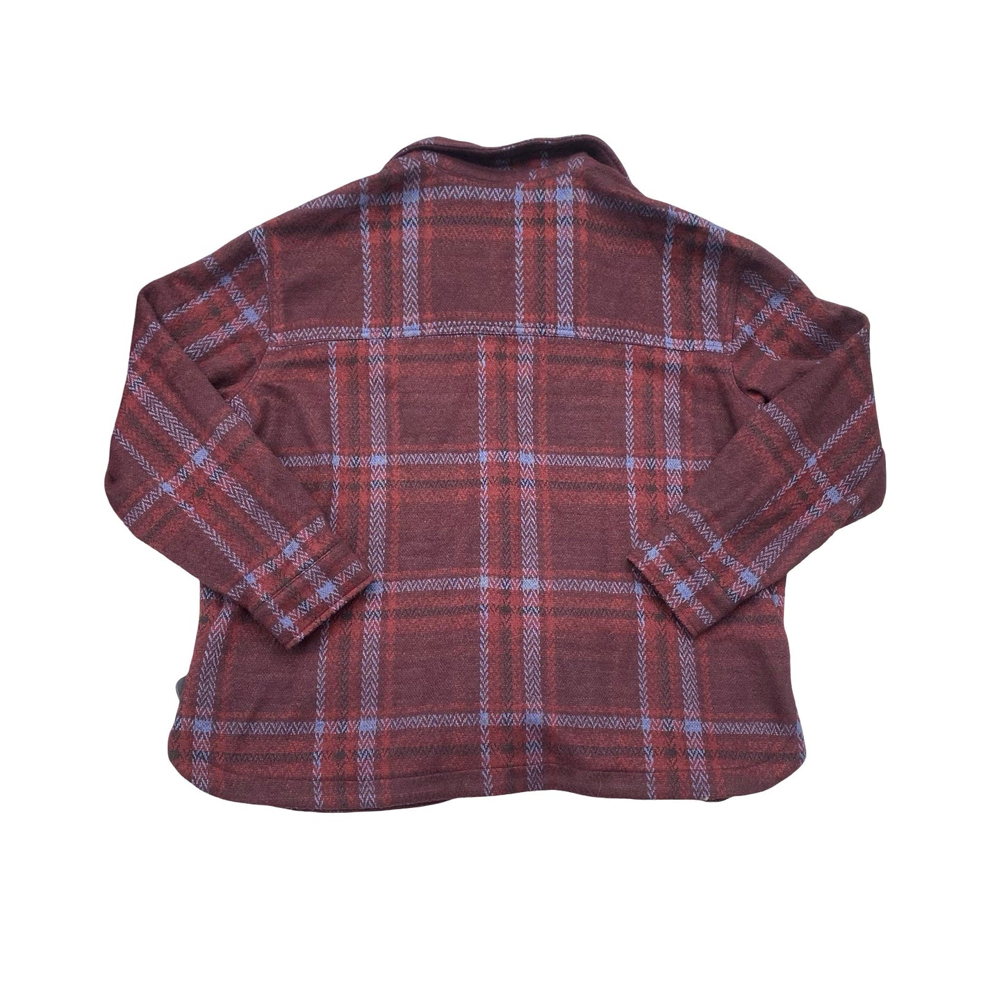 Jacket Shirt By Maurices In Plaid Pattern, Size:1