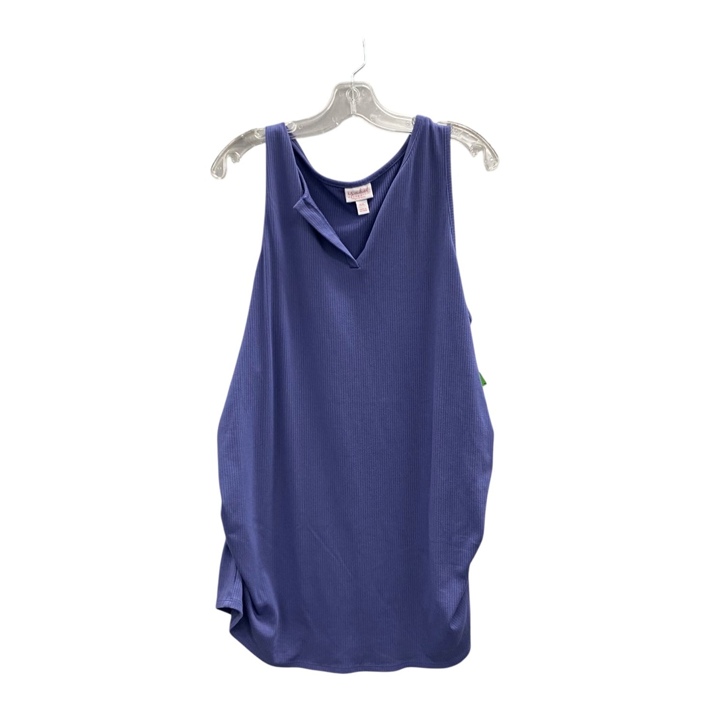 Mat Top Sleeveless By Isabel Maternity In Blue, Size:1X