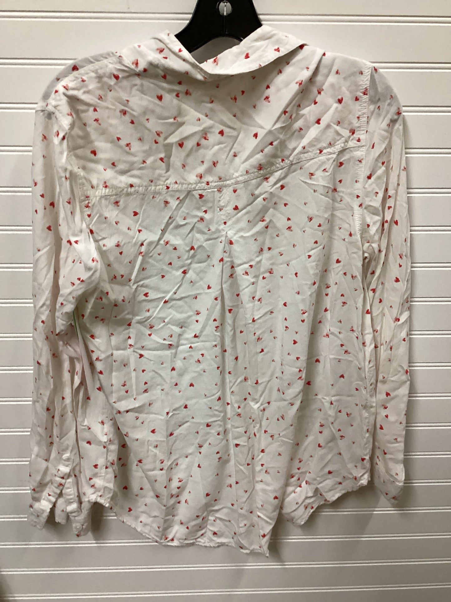 Blouse Ls By Beachlunchlounge In White, Size:L