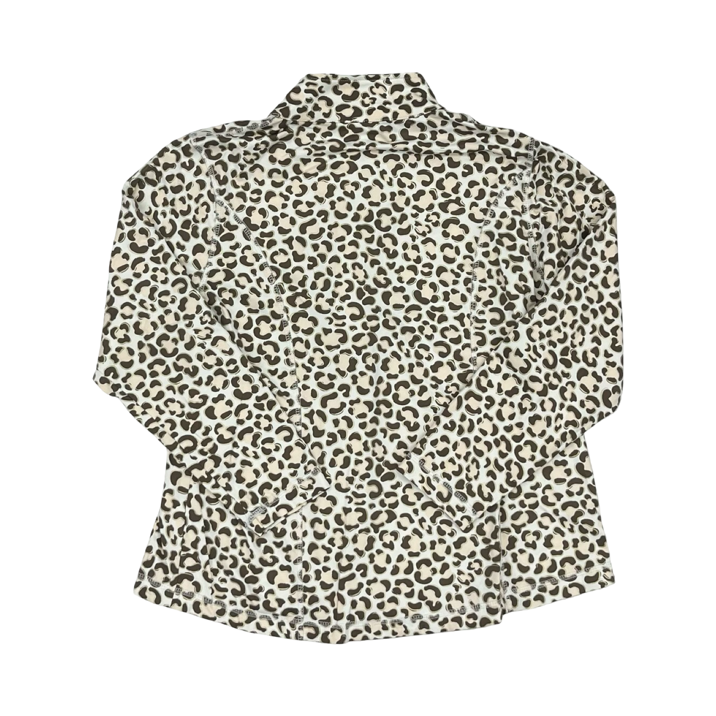 Athletic Jacket By Lulu B In Leopard Print, Size:L