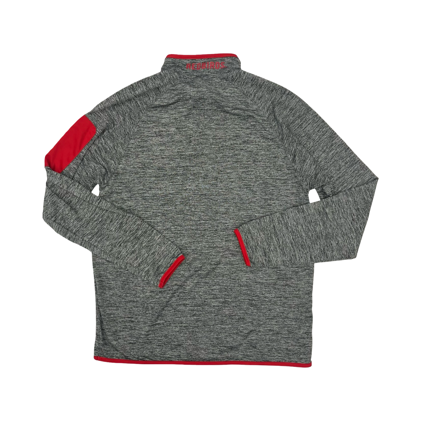 Athletic Top Ls Collar By Colosseum In Grey & Red, Size:M