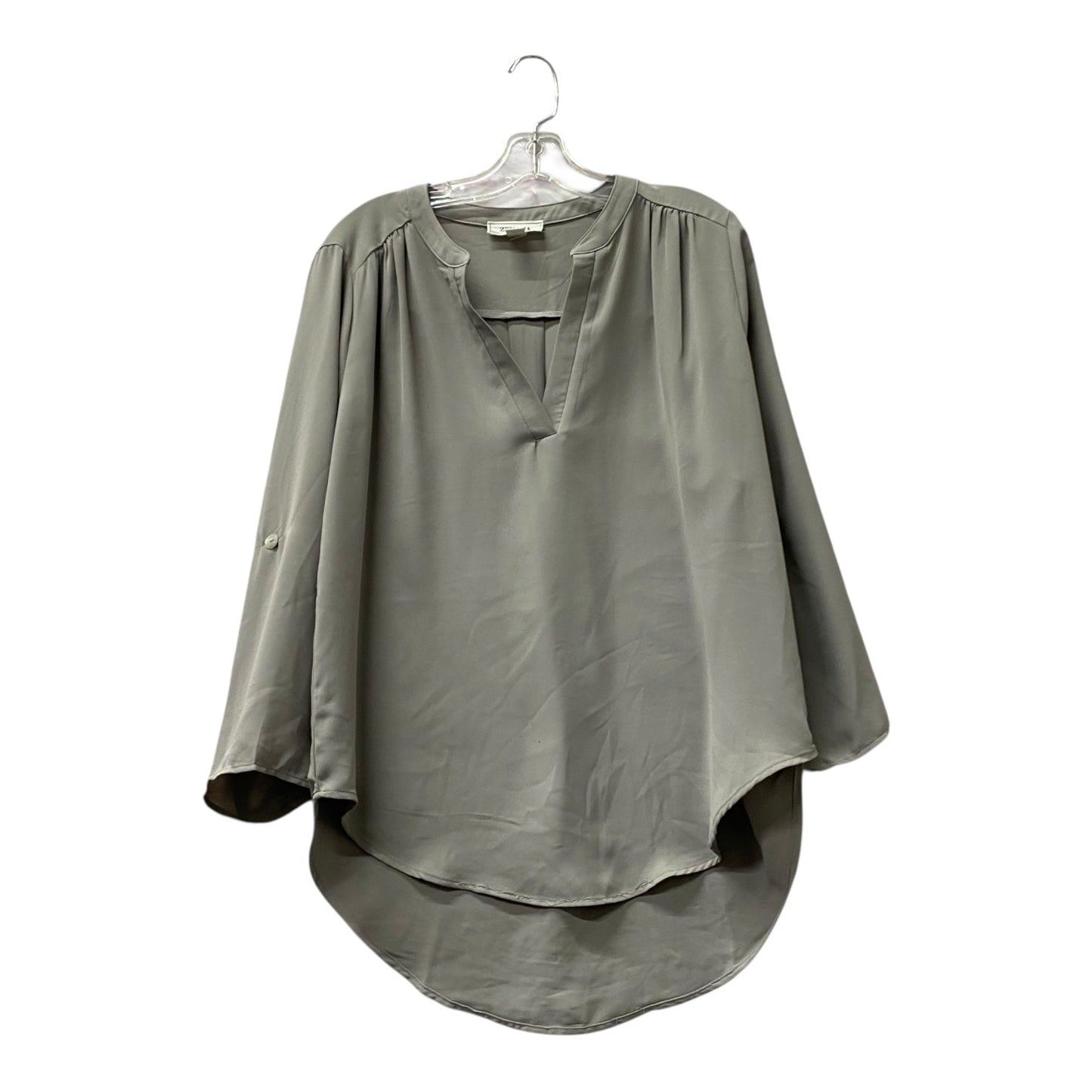 Top Ls By Zenana In Grey, Size:L