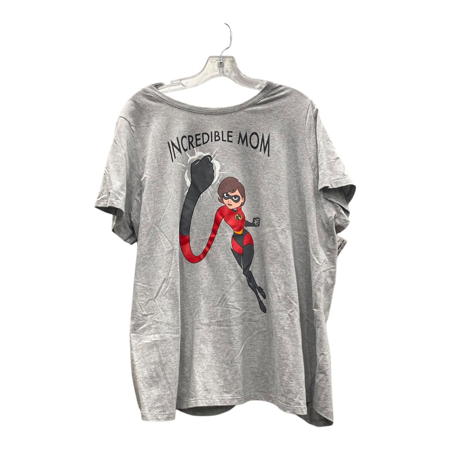 Top Ss Basic By Pixar In Grey, Size:2X