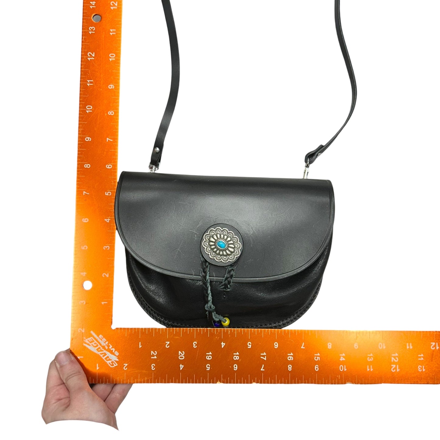 Crossbody Leather By Old Trend, Size: Small