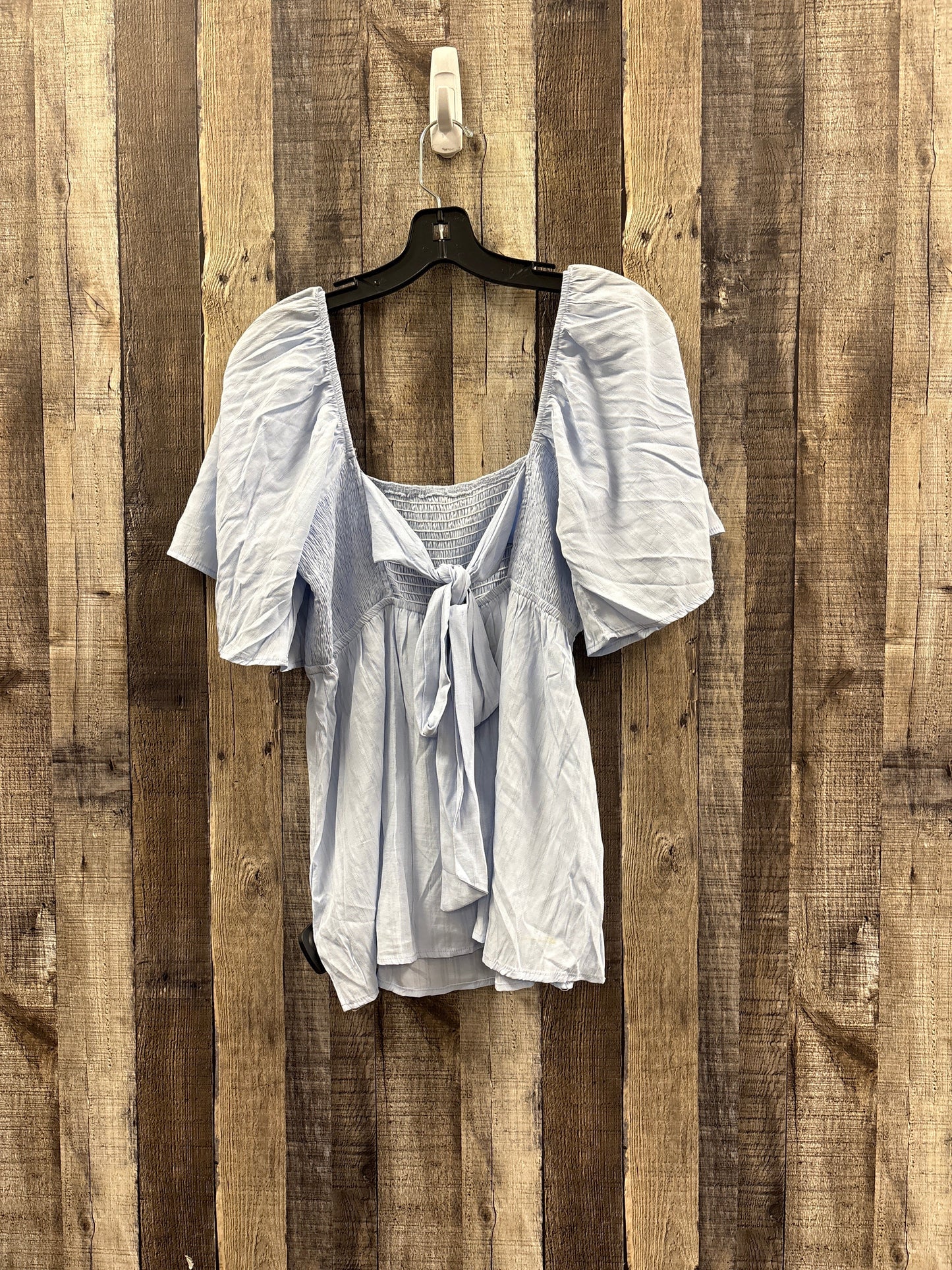 Top Short Sleeve By Mittoshop In Blue, Size: L