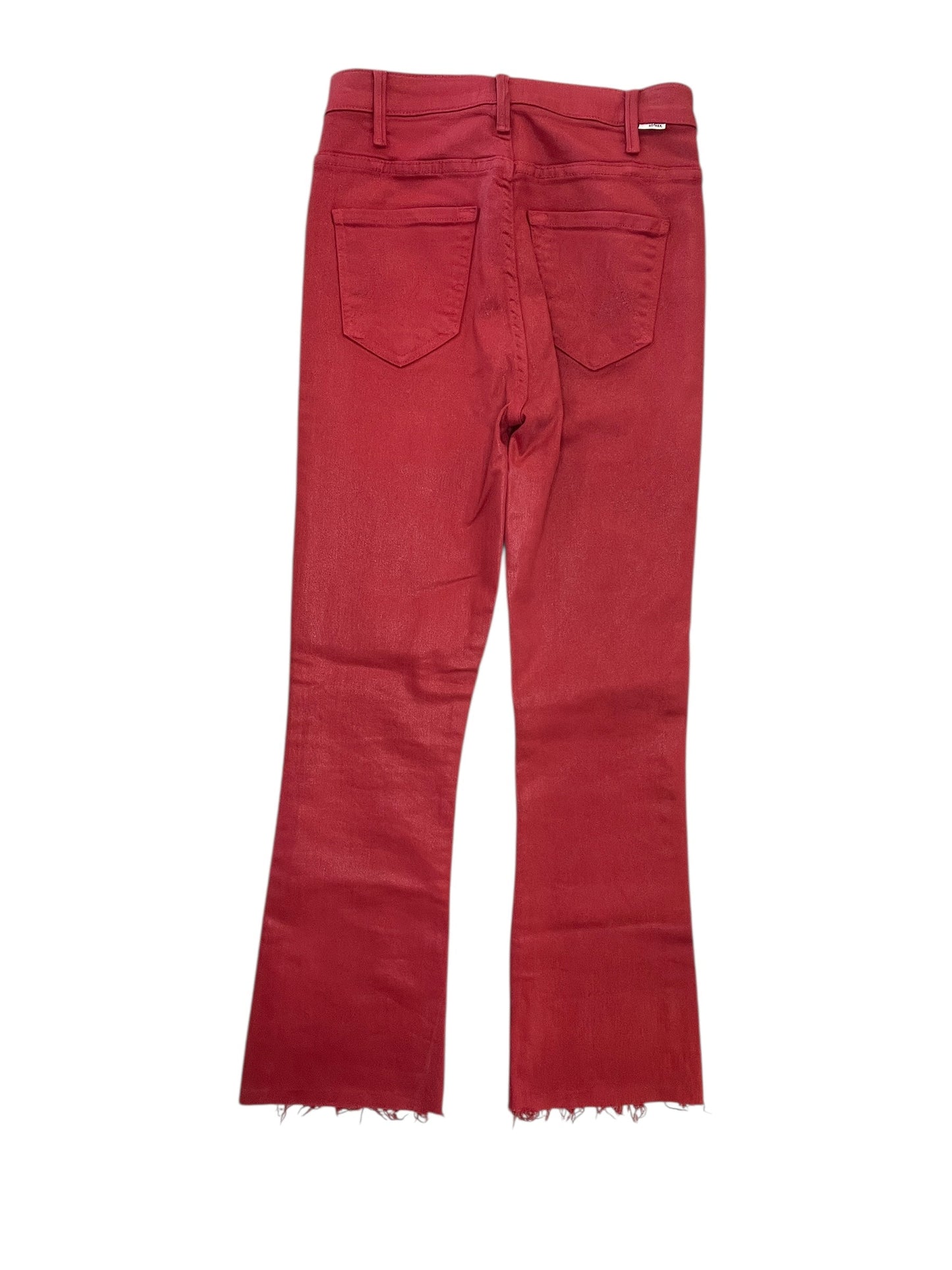 Jeans Cropped By Mother In Red Denim, Size:0