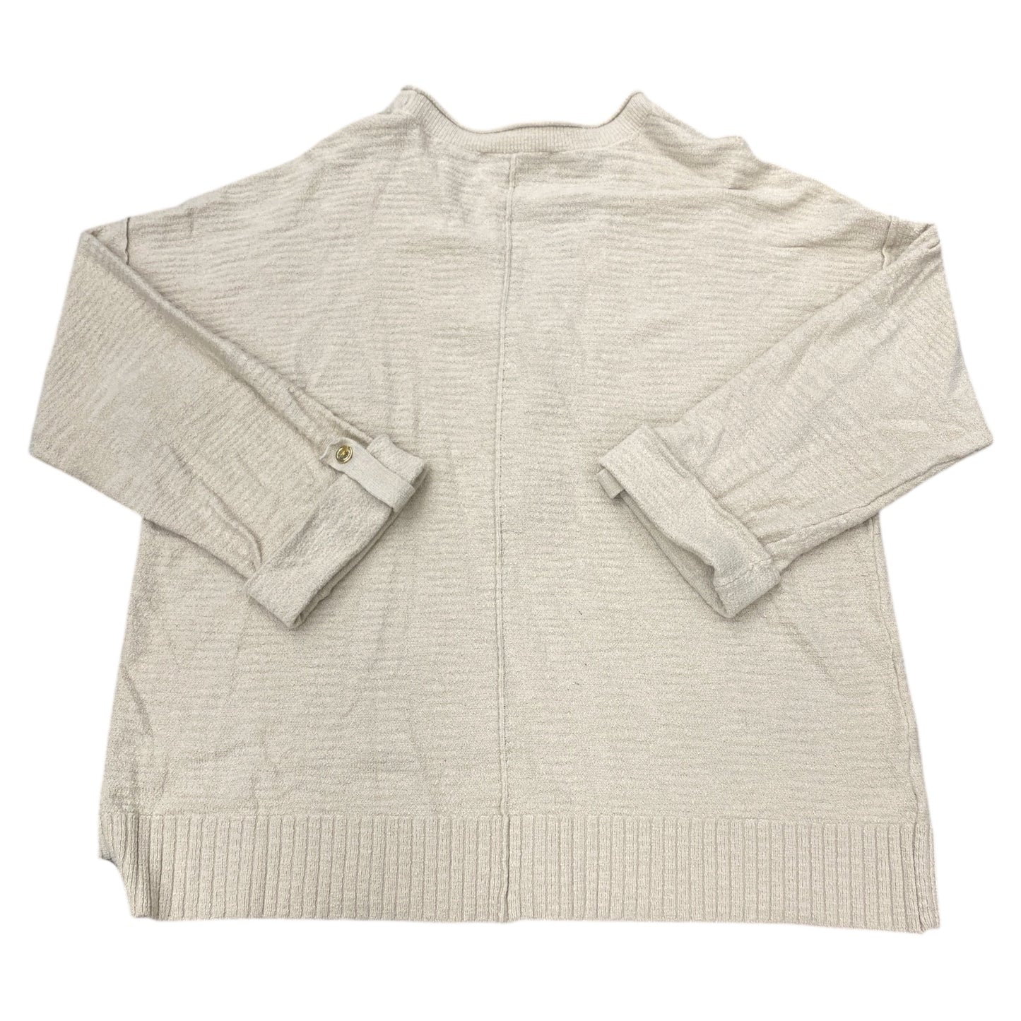 Sweater Cardigan By Loft In Beige, Size:L