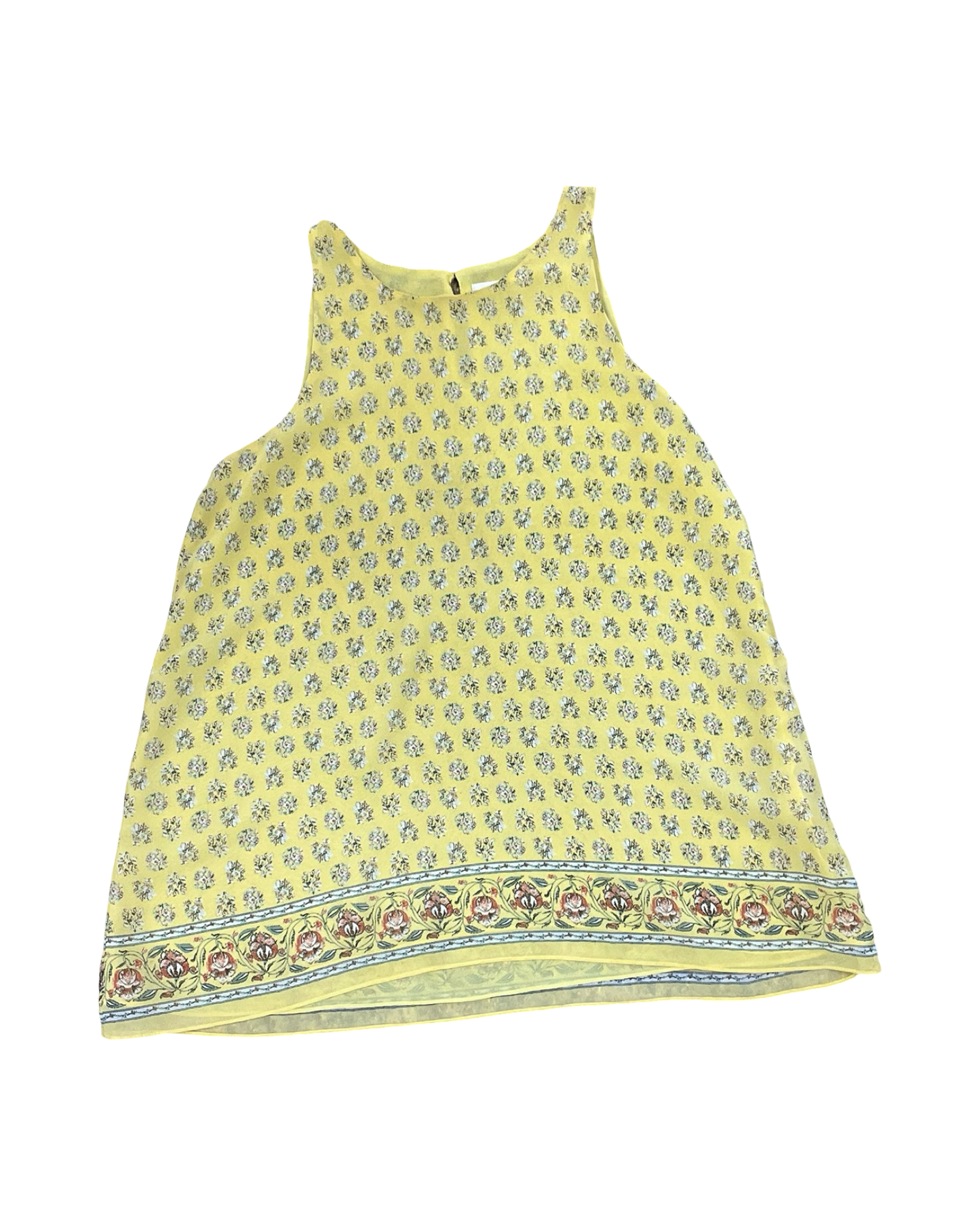 Top Sleeveless By Max Studio In Yellow, Size:M