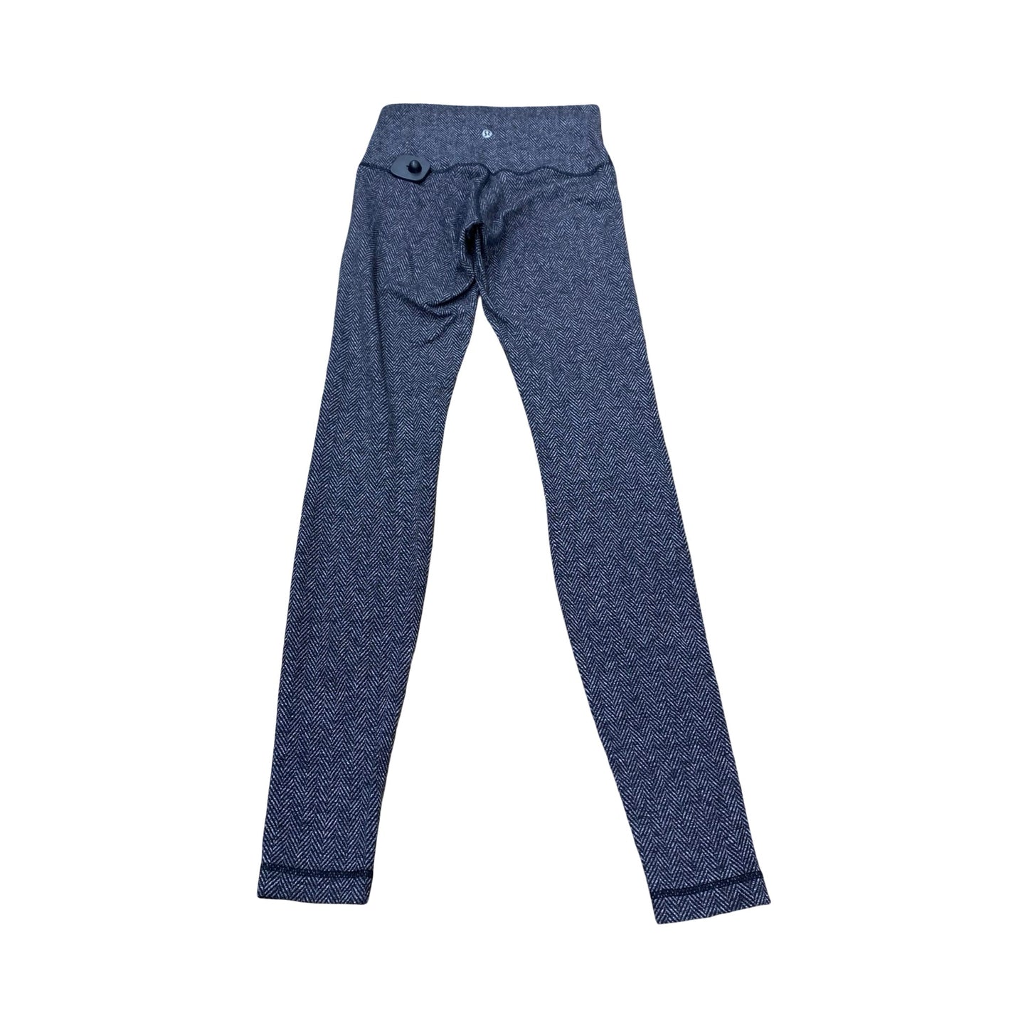 Athletic Leggings By Lululemon In Black & Grey, Size:4