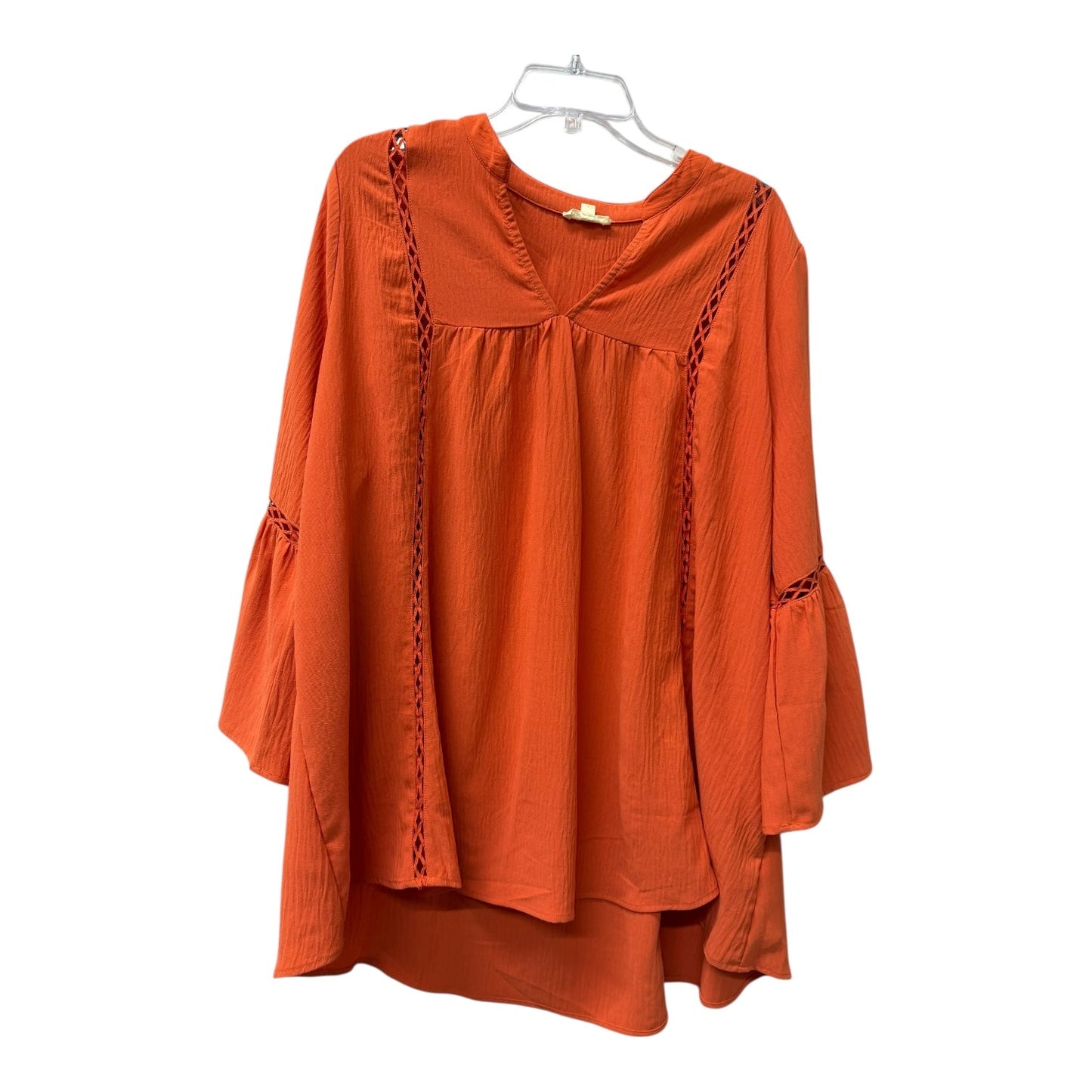 Top Ls By Oddi In Orange, Size:1X