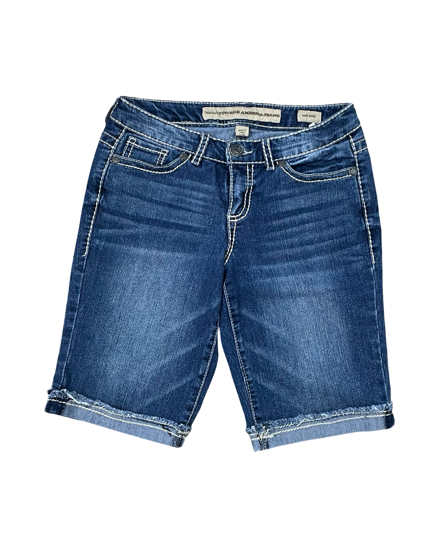 Shorts By Nine West In Blue Denim, Size:2