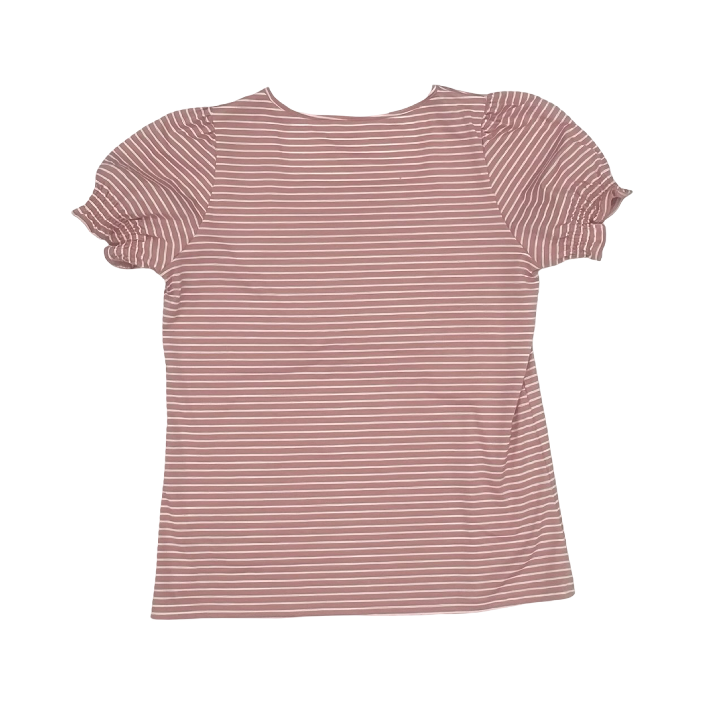 Top Ss By Clothes Mentor In Pink & White, Size:L