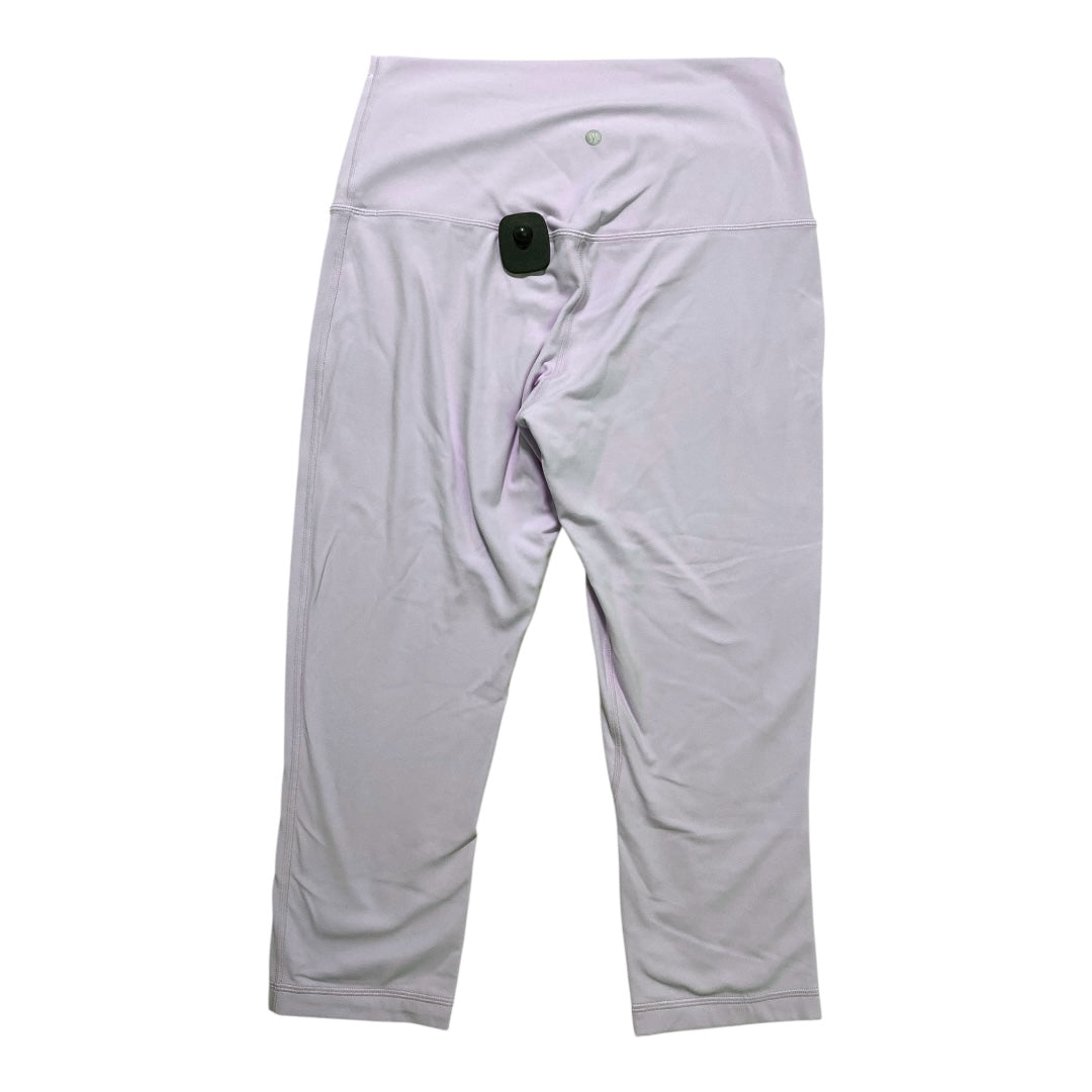 Athletic Capris By Lululemon In Purple, Size:12