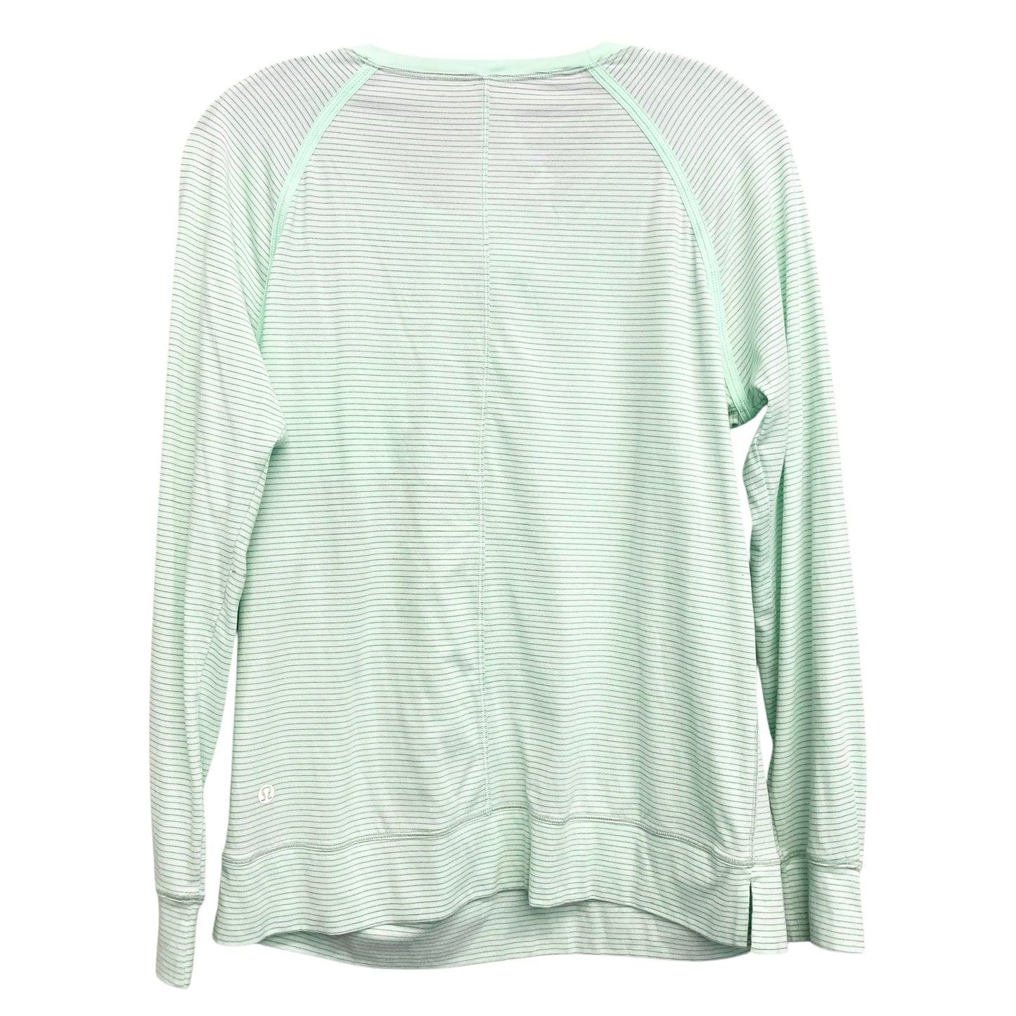 Athletic Top Ls Crewneck By Lululemon In Green, Size:M