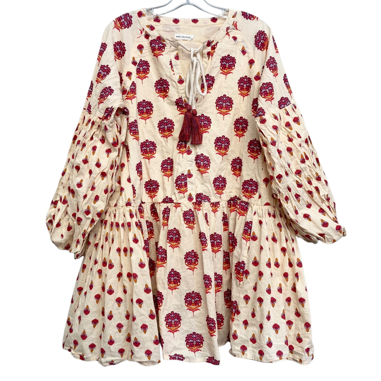Dress Casual Short By Avec Les Filles In Floral Print, Size:M