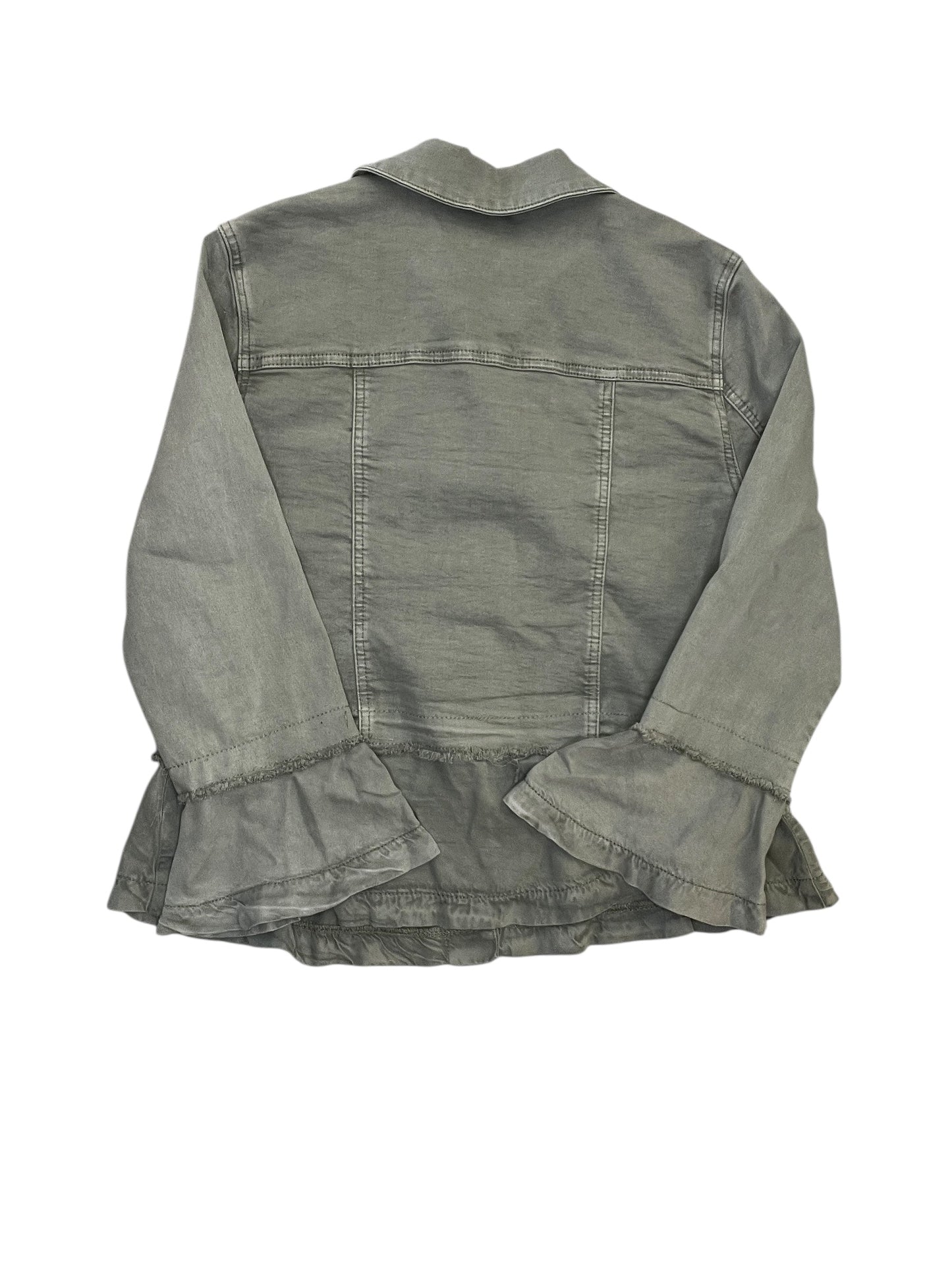 Jacket Denim By Tribal In Green, Size:S