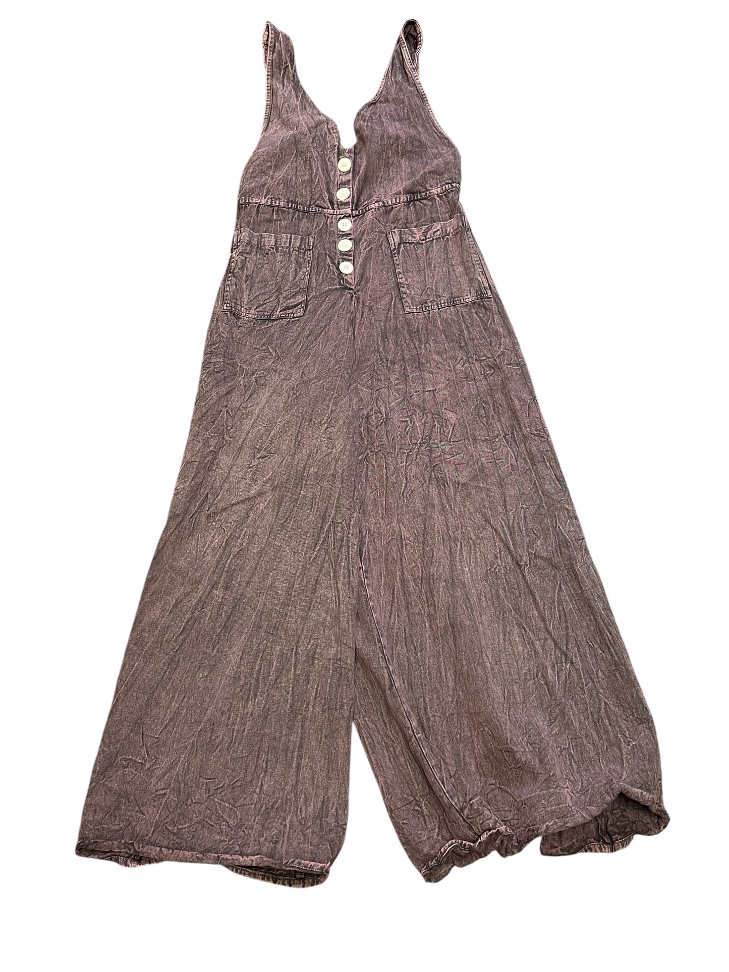 Jumpsuit By Earthbound In Black & Pink, Size:M