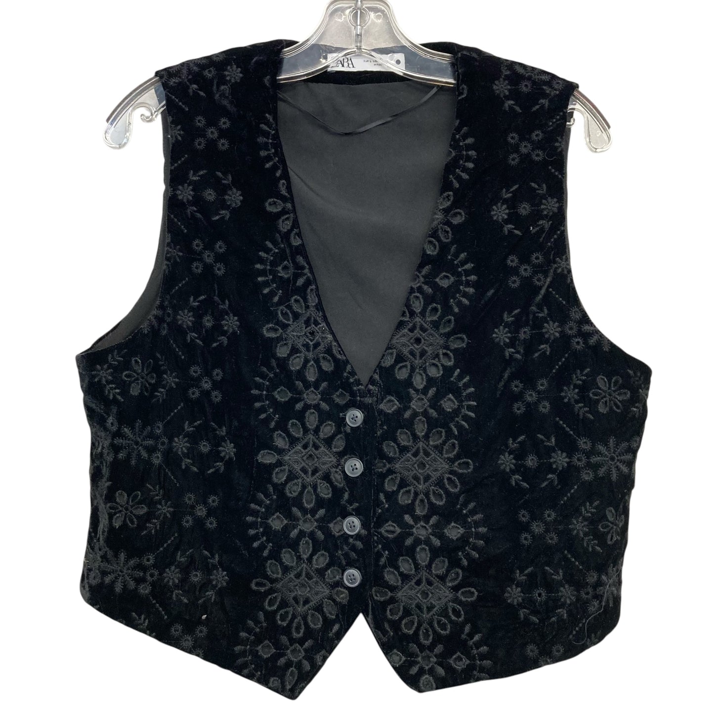 Vest Other By Zara In Black, Size:L