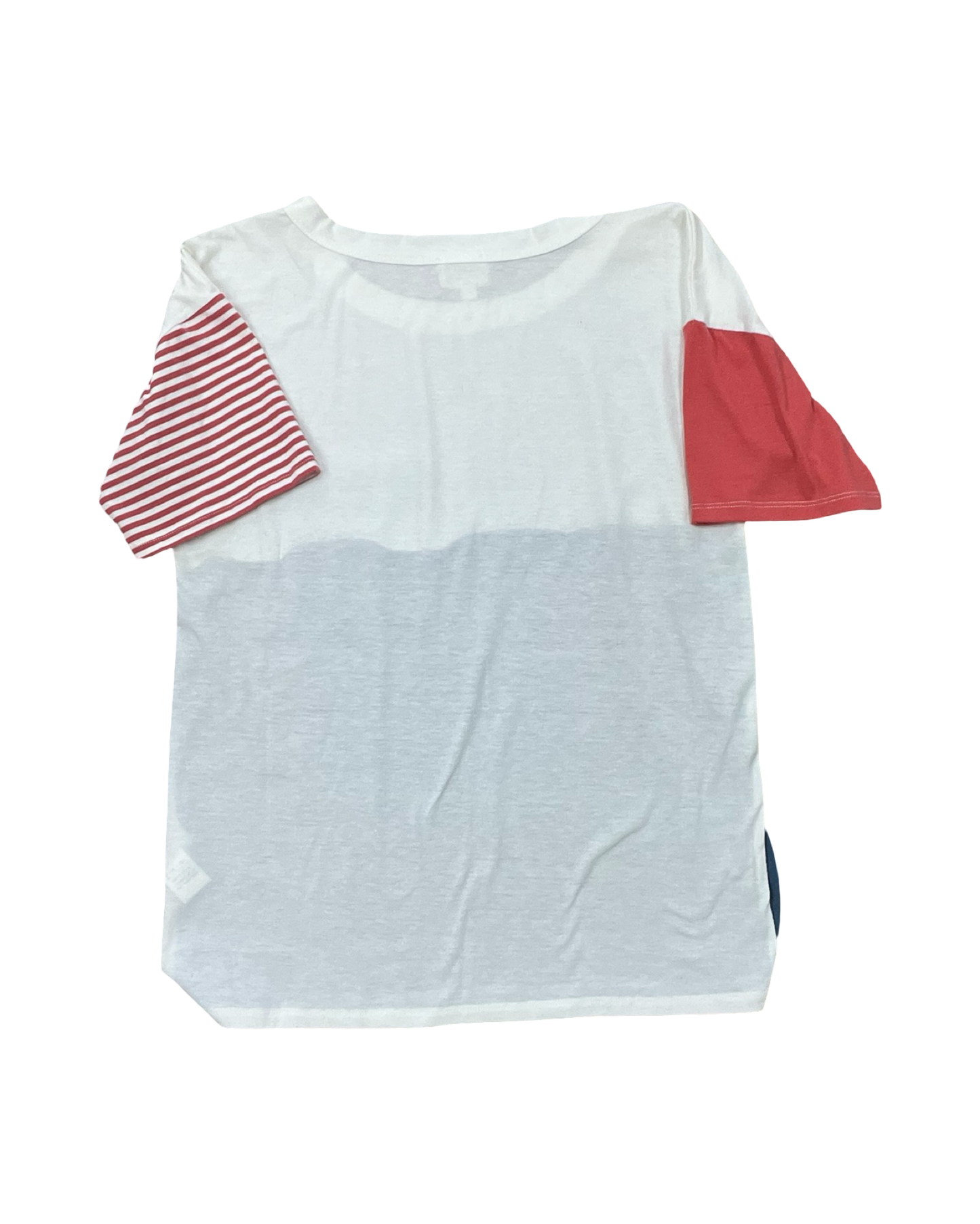 Top Ss By Bibi In Blue Red & White, Size:S