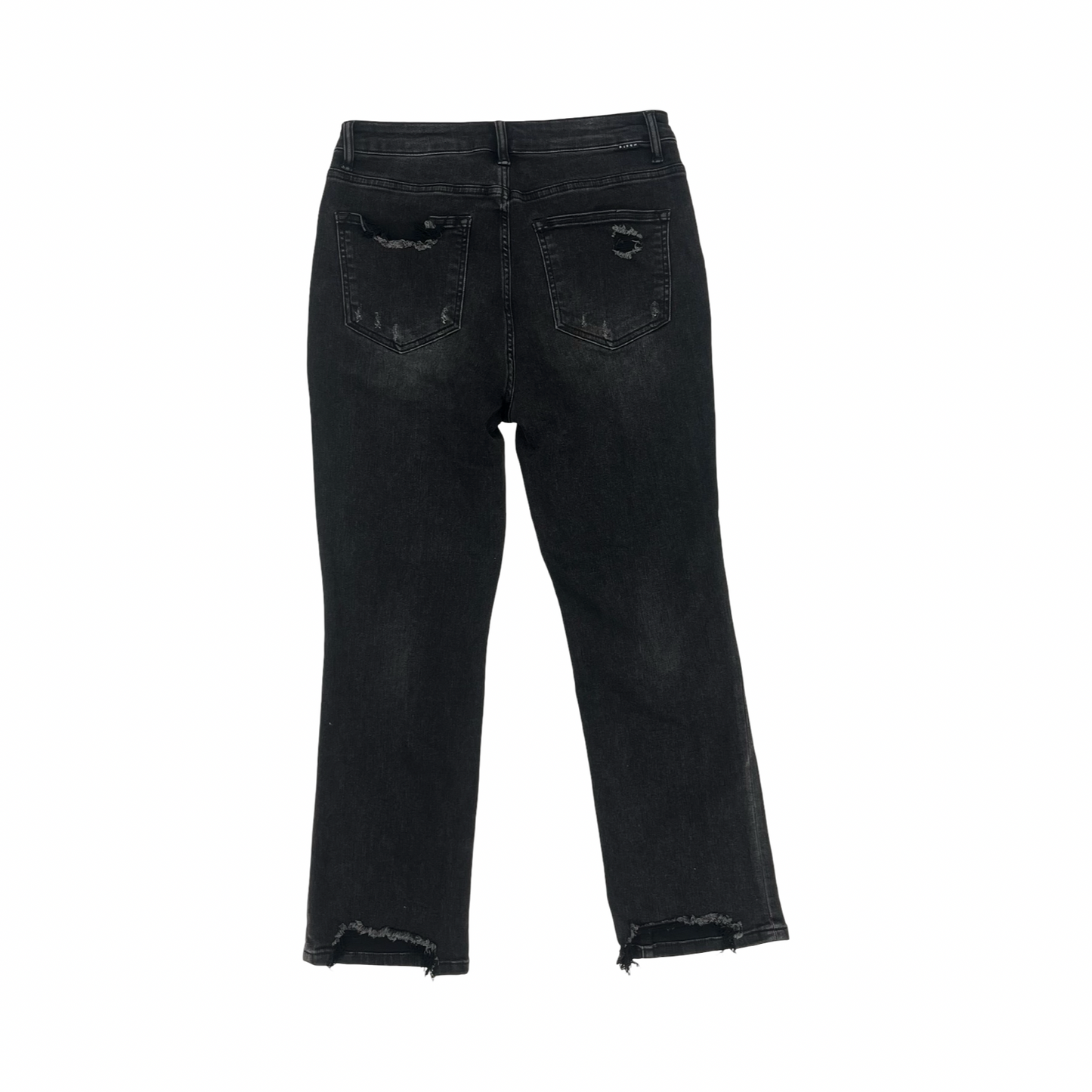 Jeans Boot Cut By Risen In Black Denim, Size:12