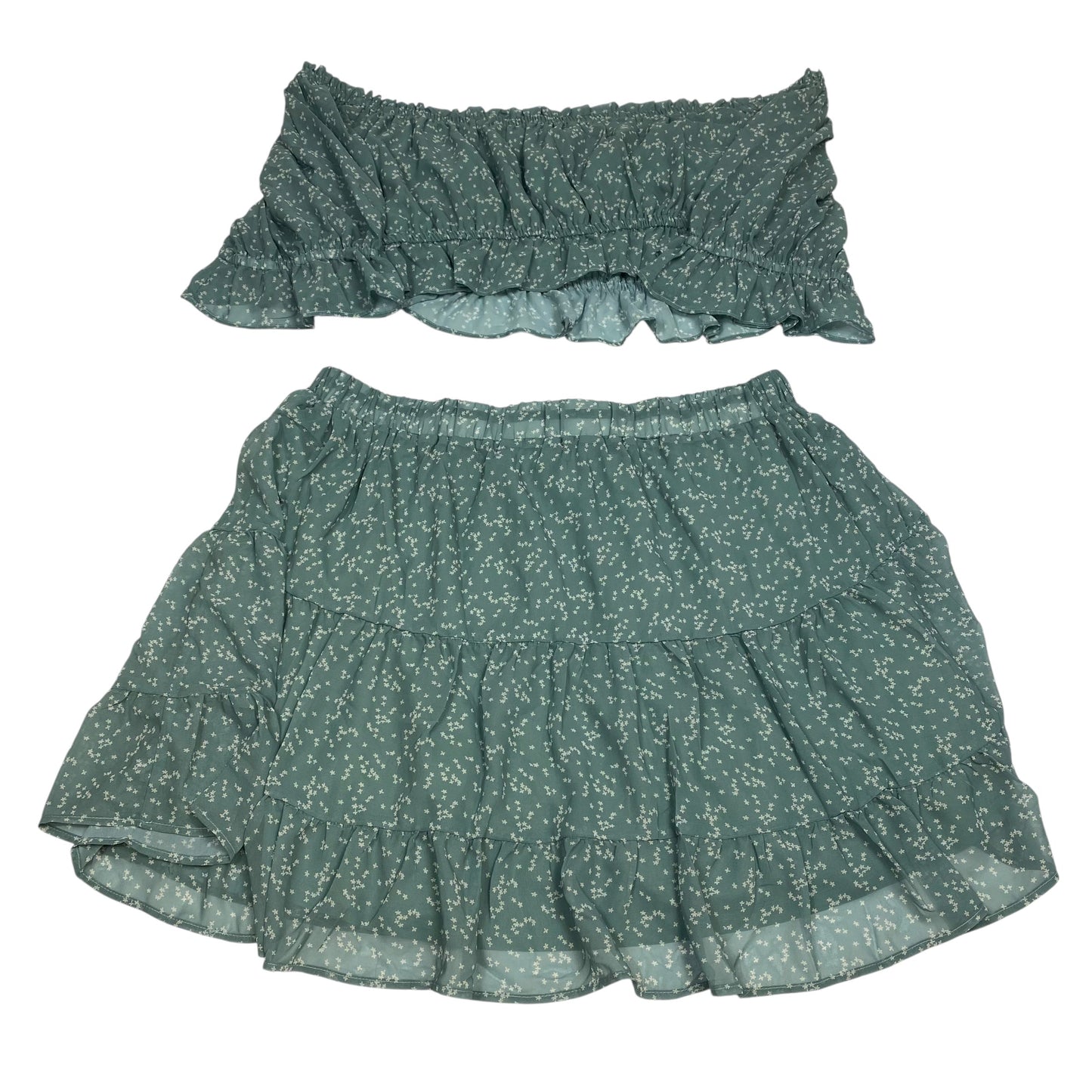Skirt Set 2Pc By Fashion To Figure In Green, Size:2X