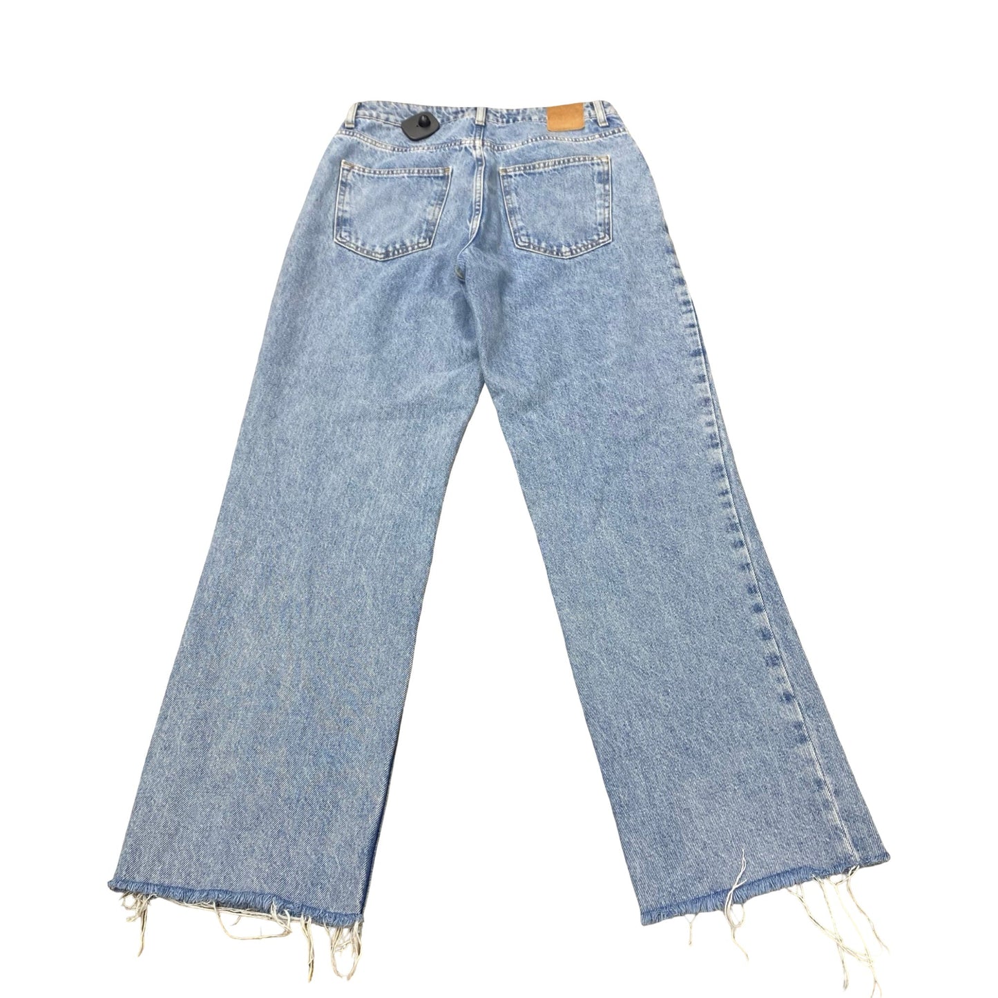 Jeans Straight By Zara In Blue Denim, Size:6