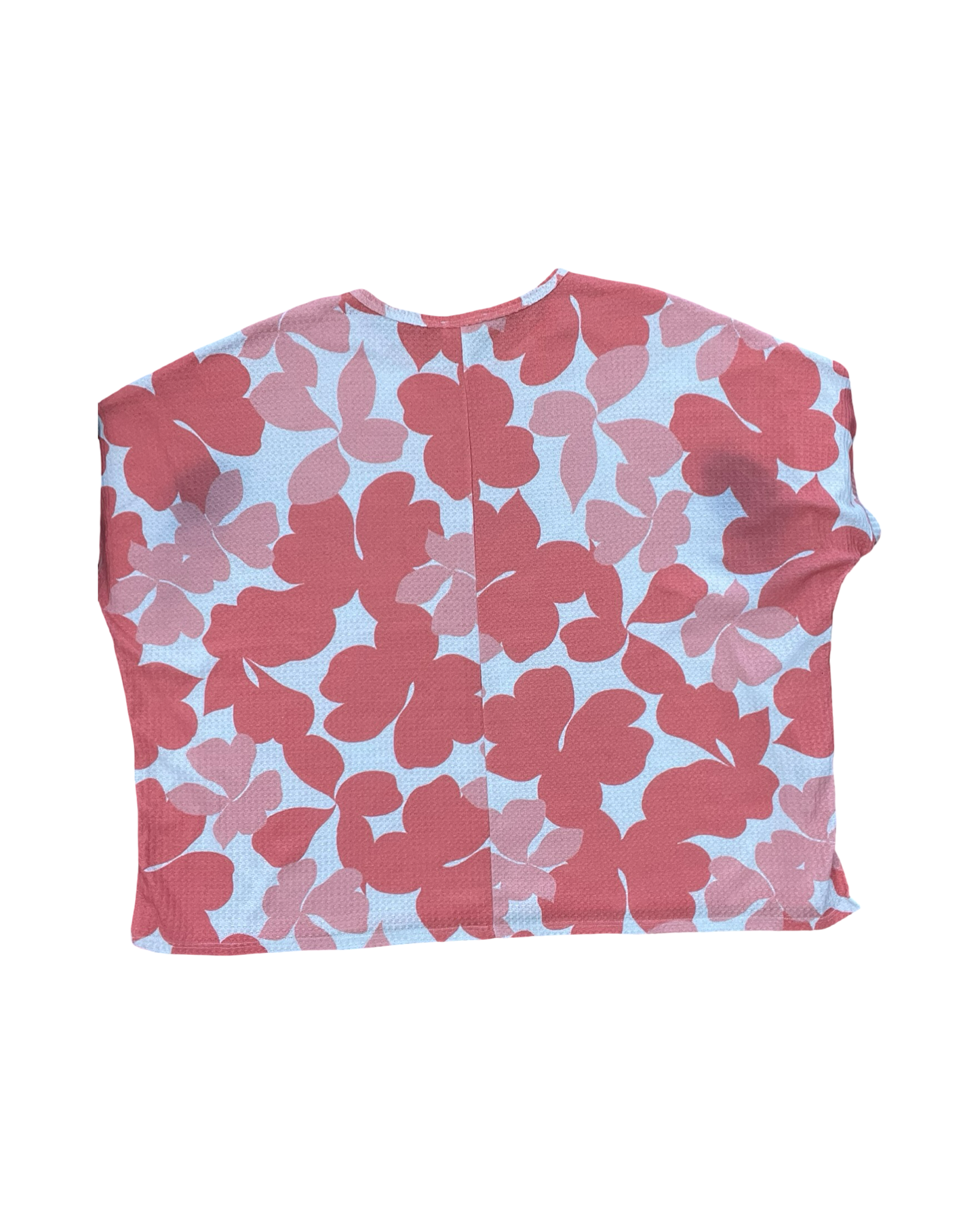 Top Ss By Clothes Mentor In Pink & White, Size:1X