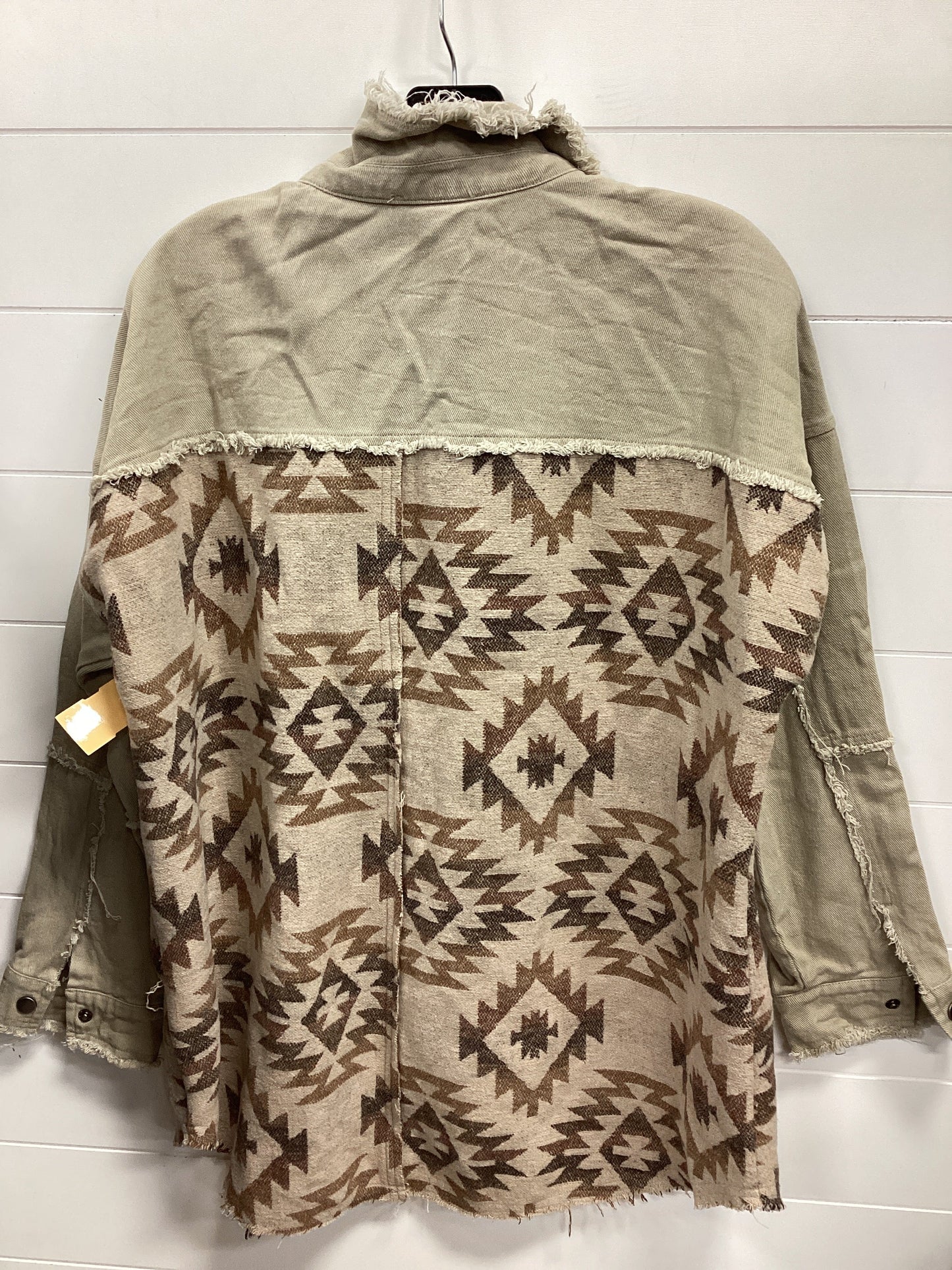 Jacket Fleece By Mystree In Tan, Size:M