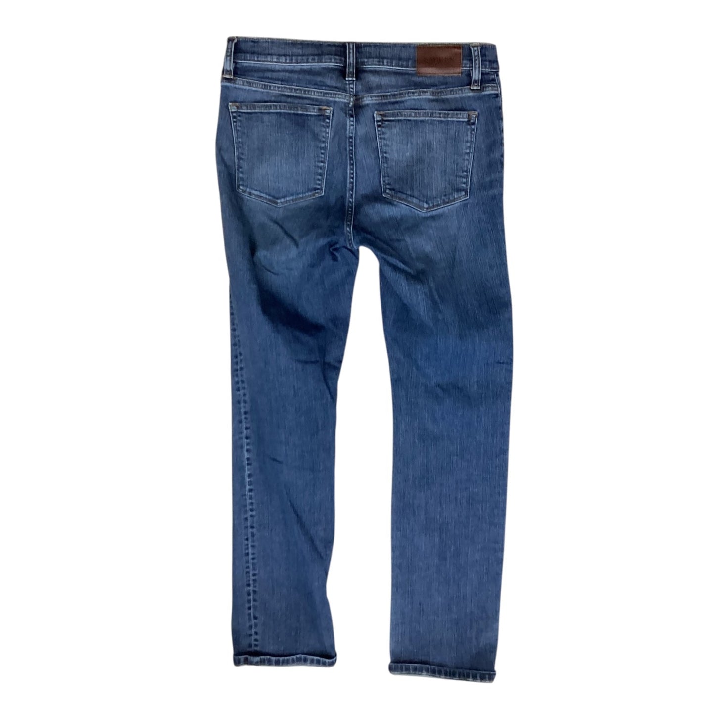 Jeans Wide Leg By Lauren By Ralph Lauren In Blue Denim, Size:8