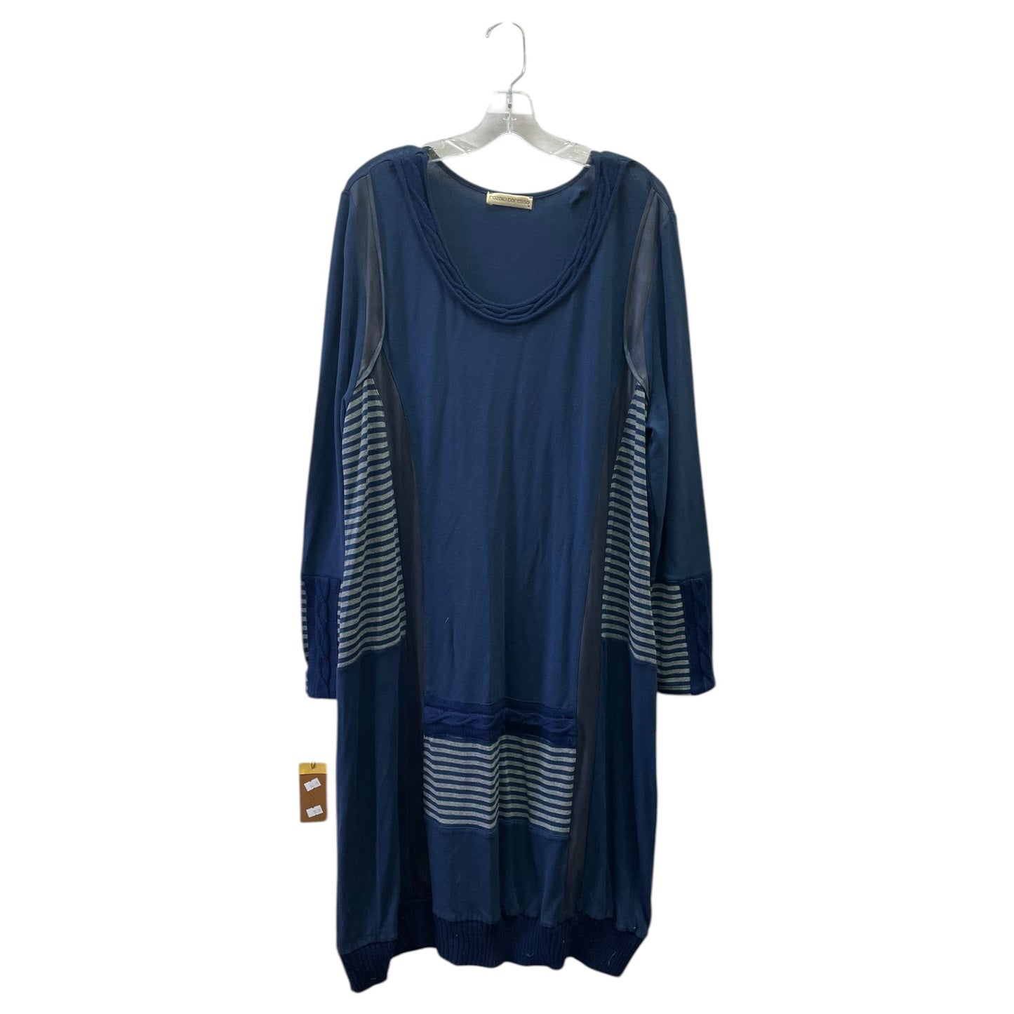 Dress Casual Midi By Rozalio Baressa In Blue, Size:M