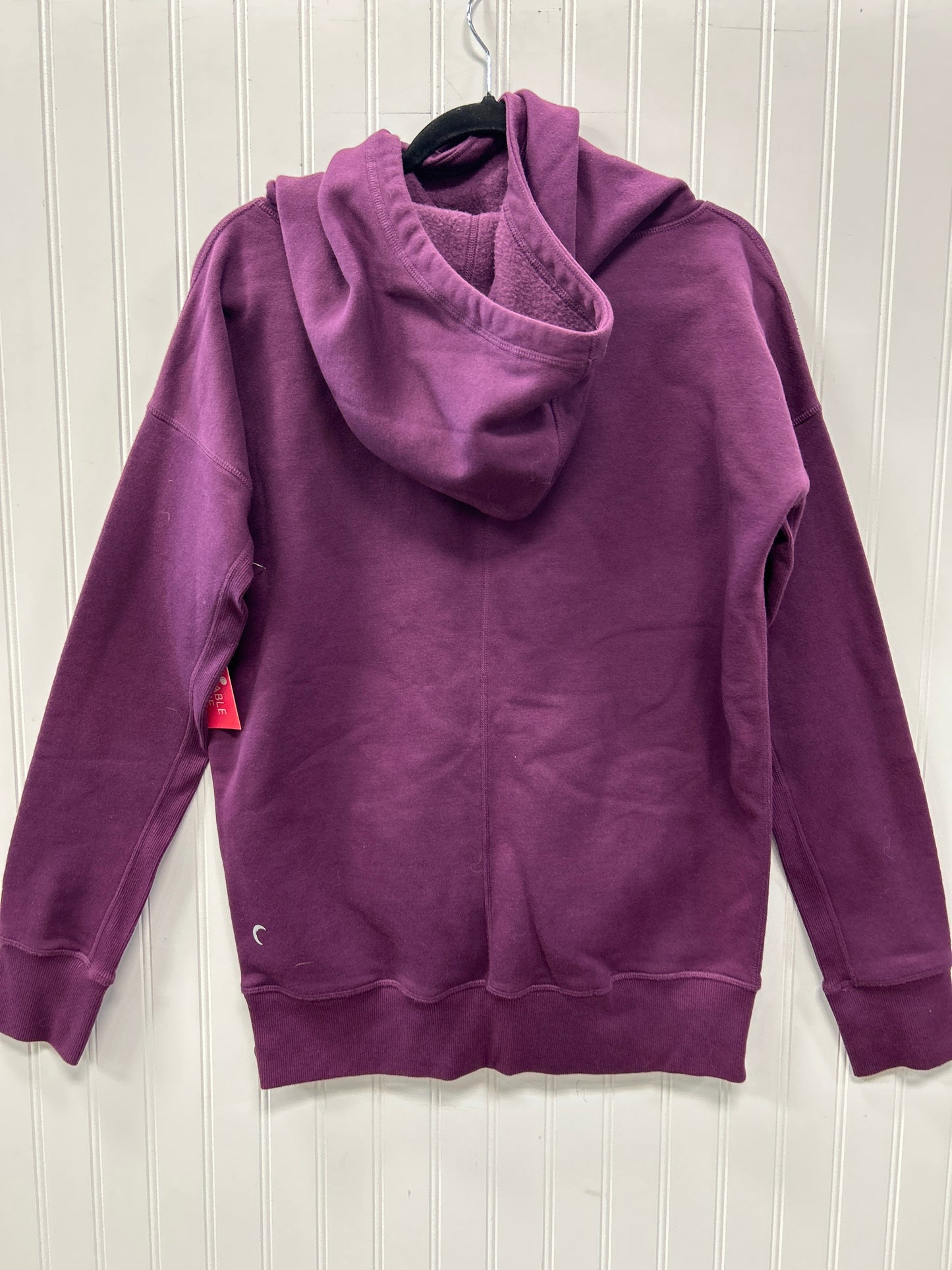 Athletic Sweatshirt Hoodie By Zyia In Purple, Size:L