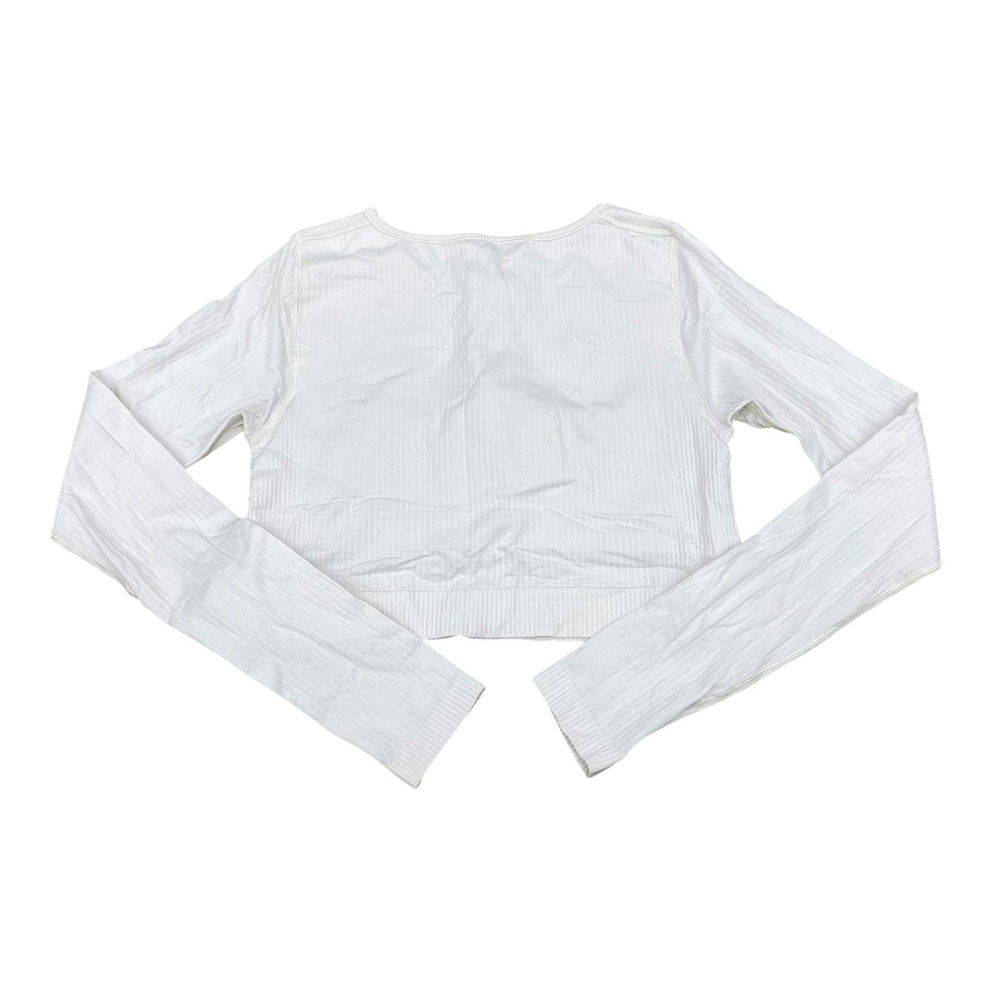 Athletic Top Ls Crewneck By Lululemon In Cream, Size:10