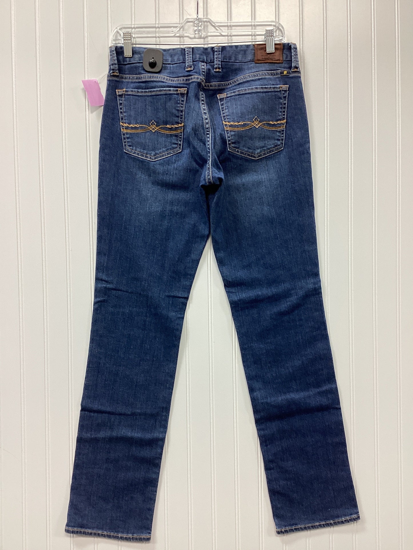 Jeans Straight By Lucky Brand In Blue Denim, Size:8