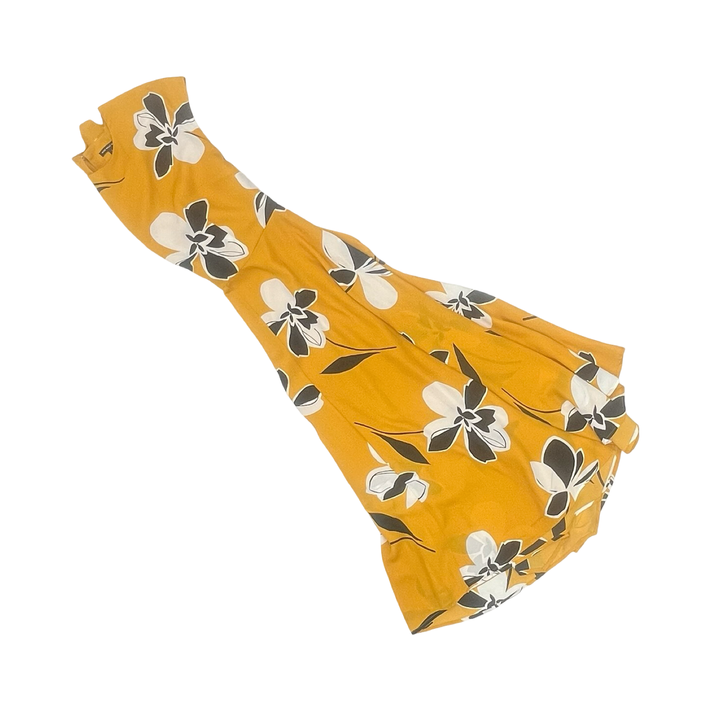Dress Party Midi By Who What Wear In Black & Yellow, Size:S