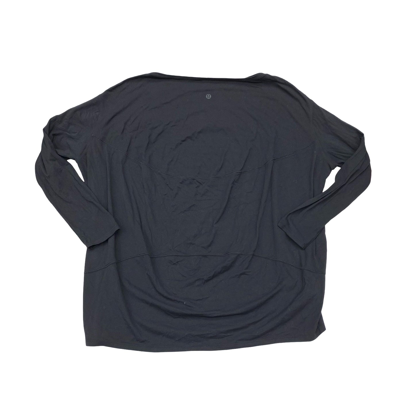 Athletic Top Ls Crewneck By Lululemon In Black, Size:L