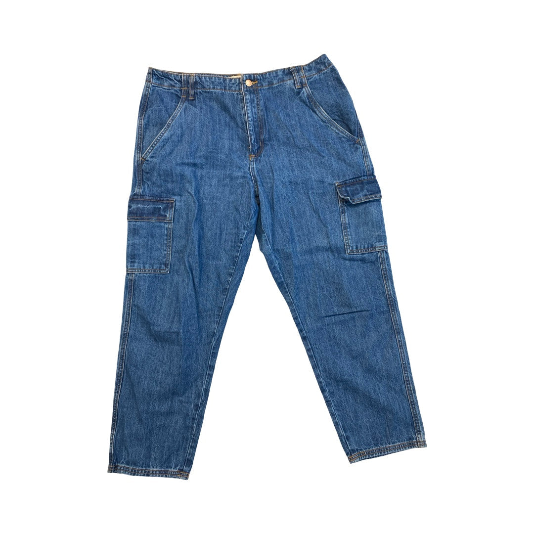 Jeans Boyfriend By Universal Thread In Blue Denim, Size:14