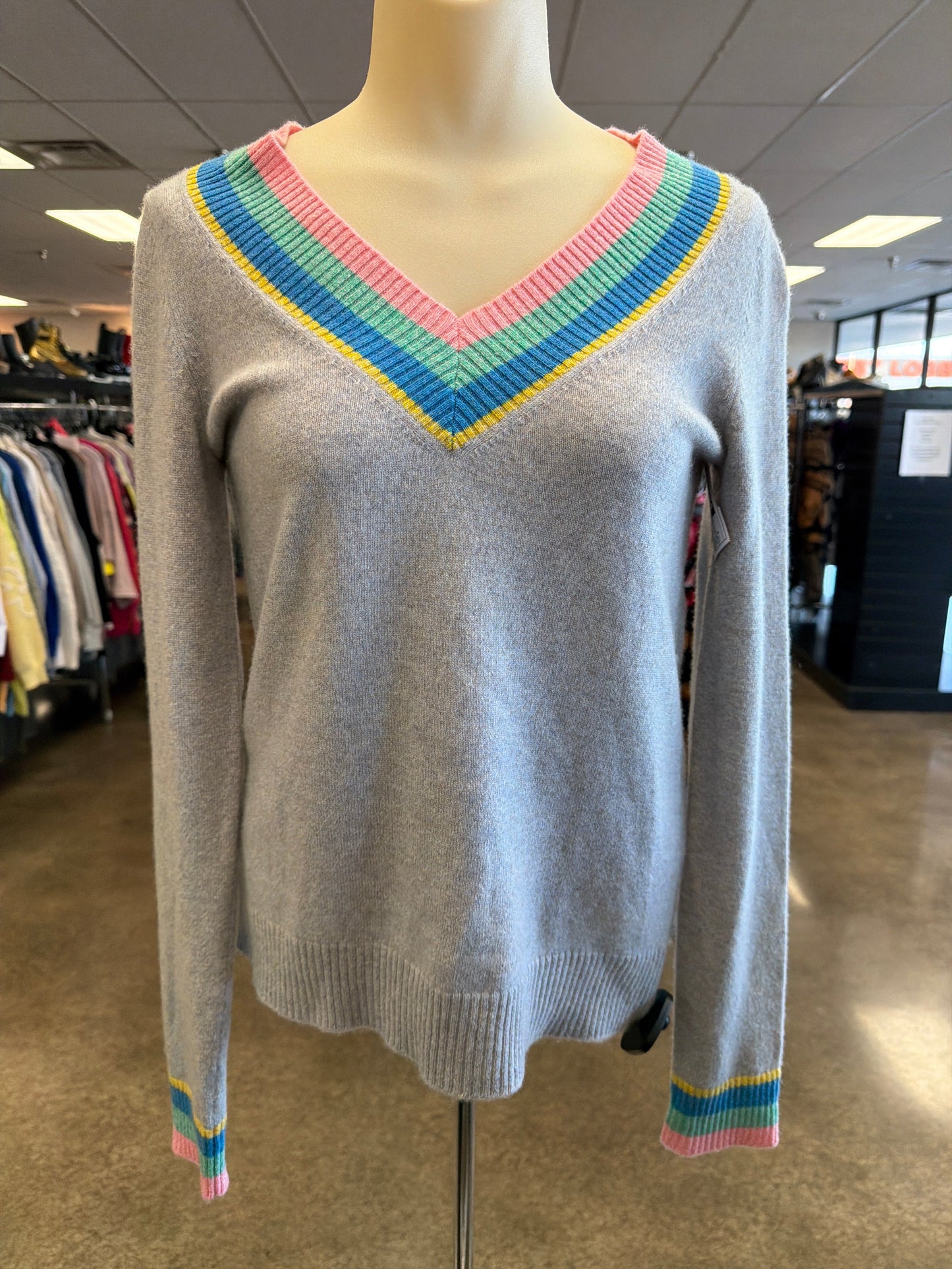 Sweater By Margaret Oleary In Grey, Size:S