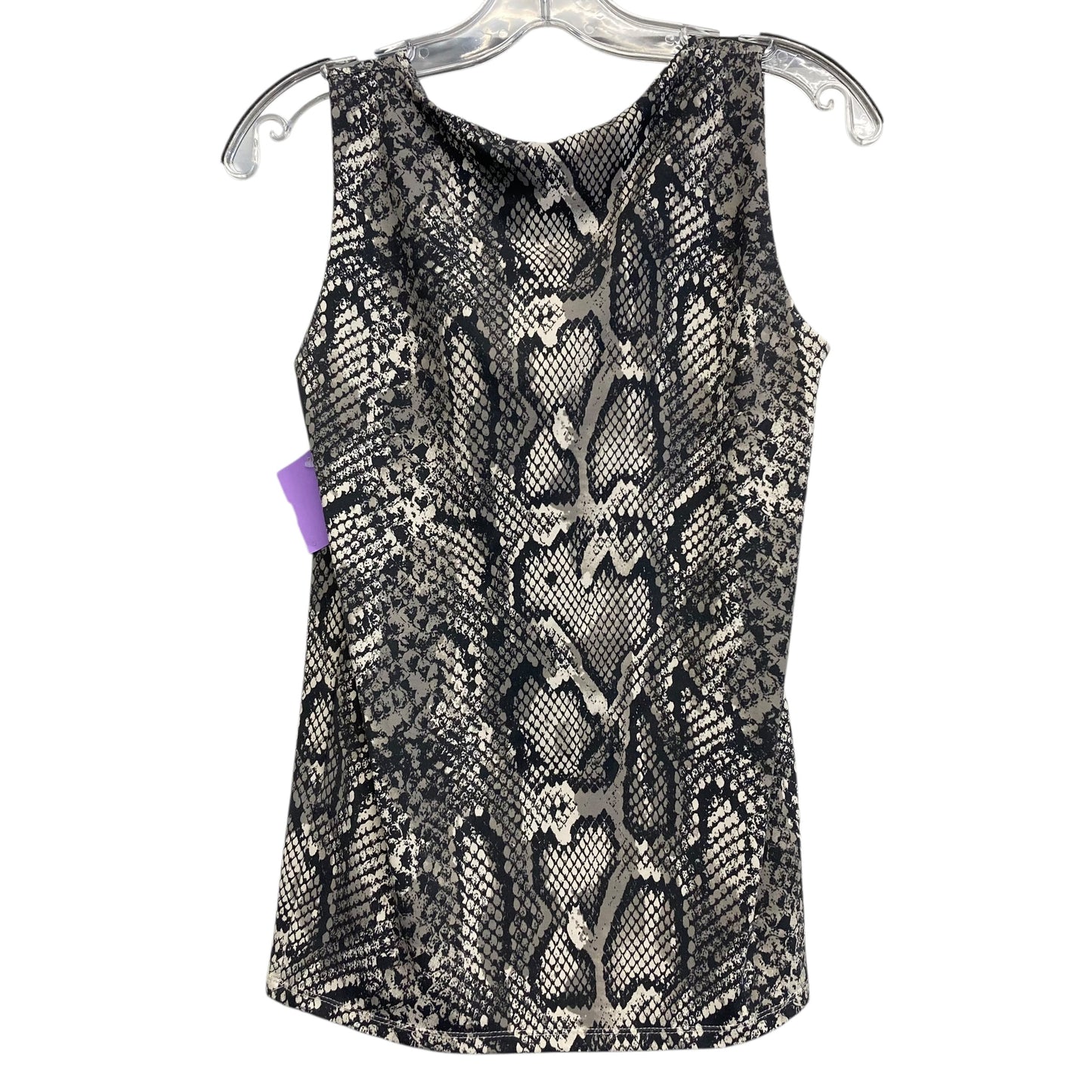 Top Sleeveless By Zara In Snakeskin Print, Size:M