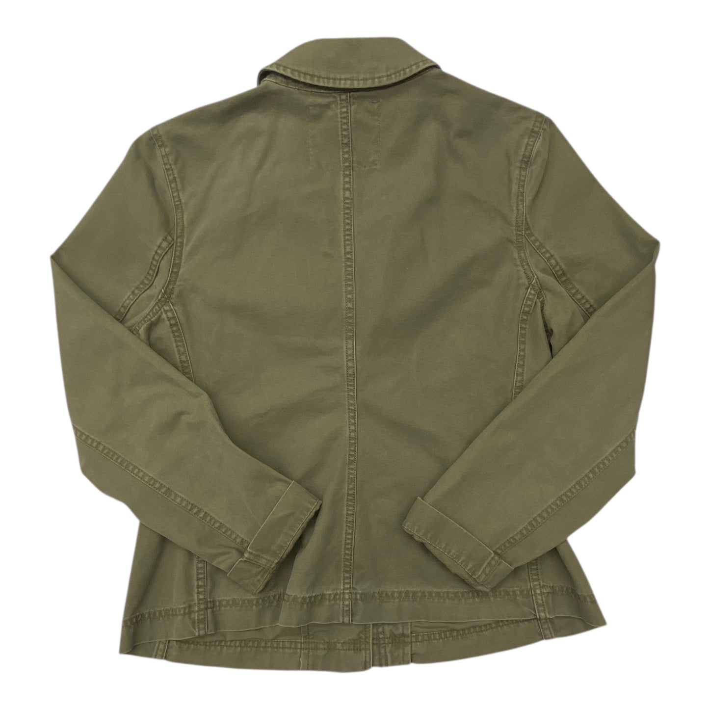 Jacket Denim By Ruff Hewn In Green Denim, Size:M