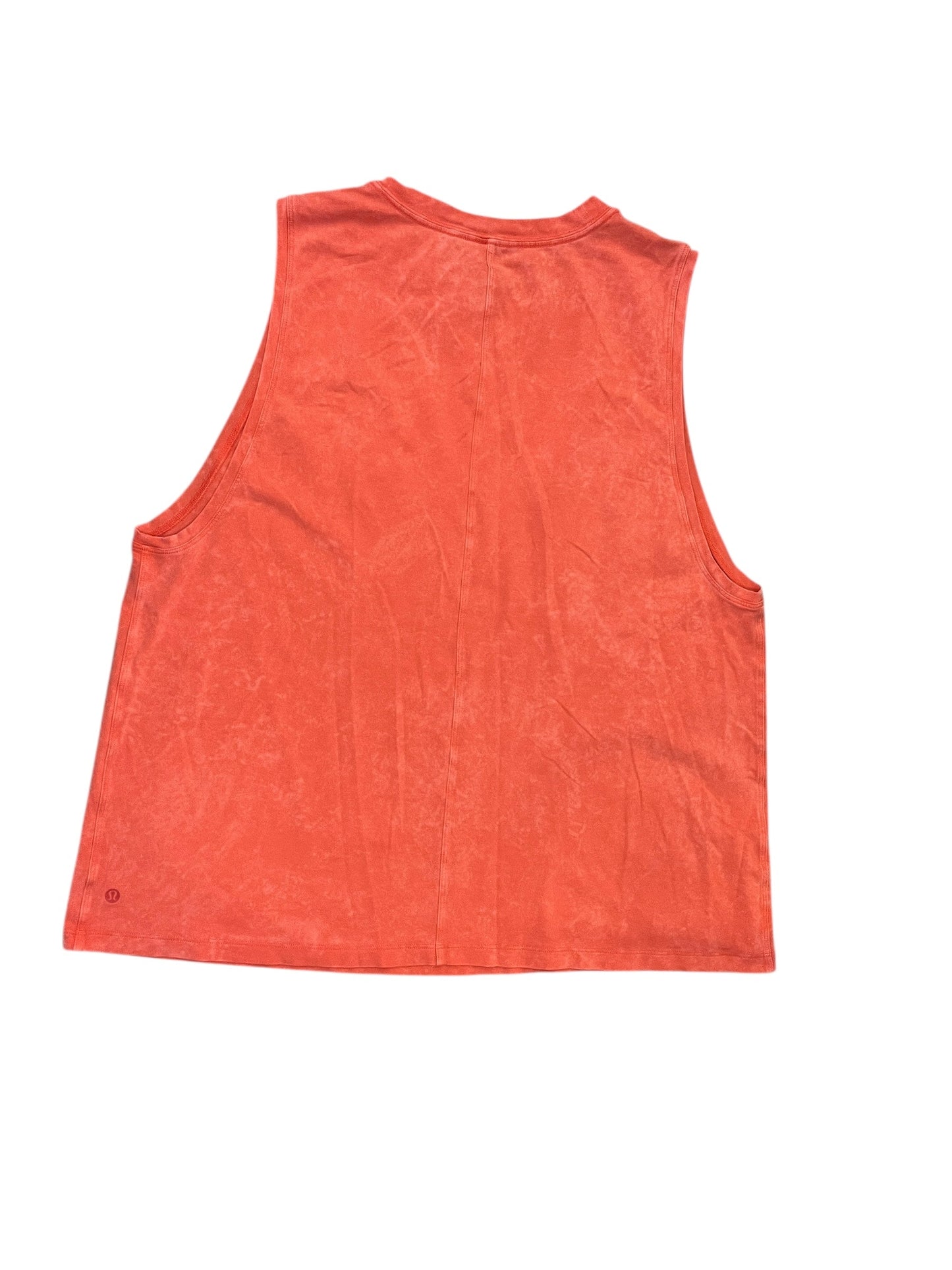Athletic Tank Top By Lululemon In Orange, Size:Xl