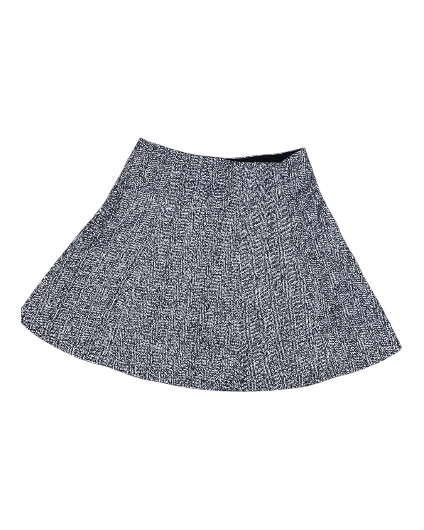 Skirt Mini & Short By Nine West In Grey & White, Size:M