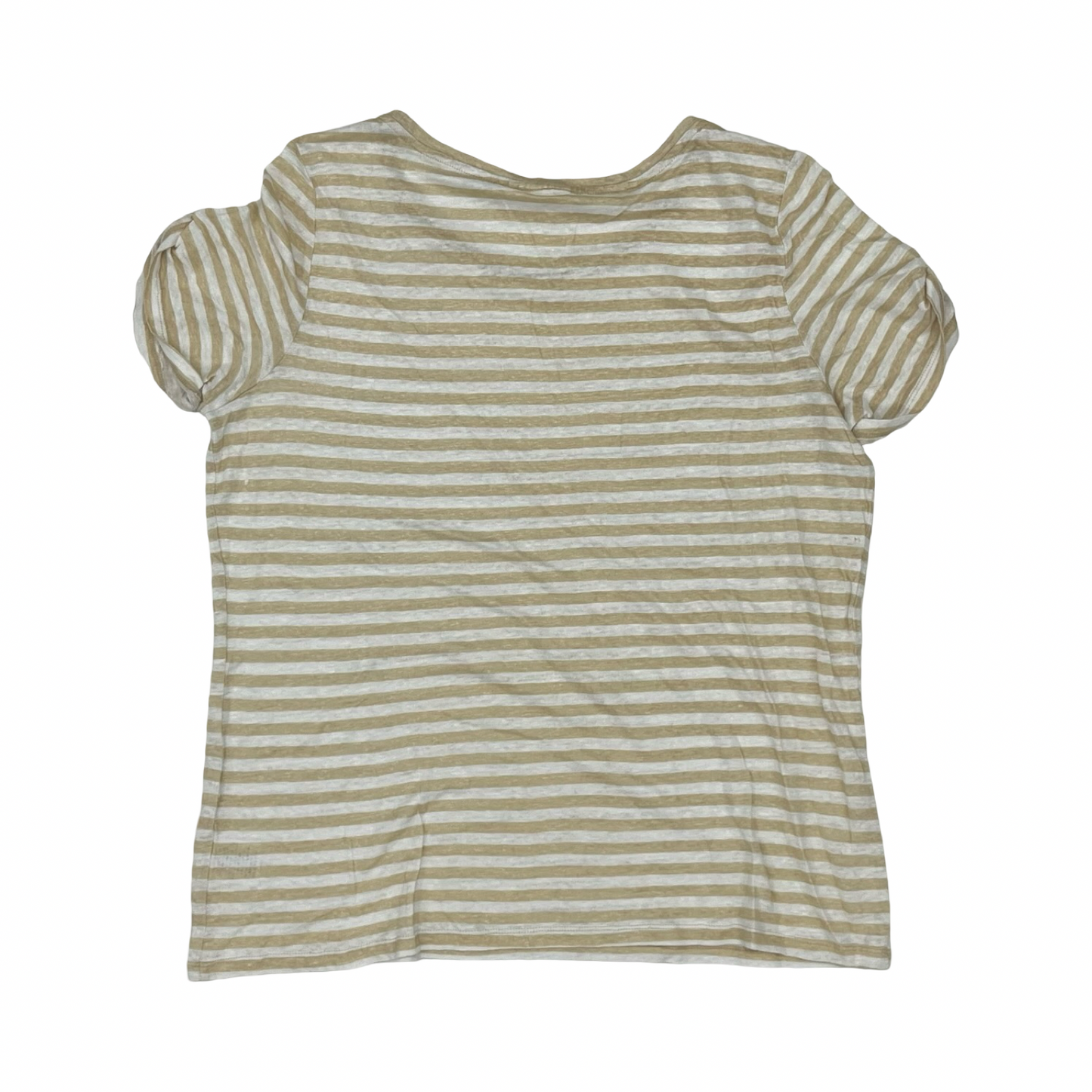Top Ss By Charter Club In Tan & White, Size:Xl