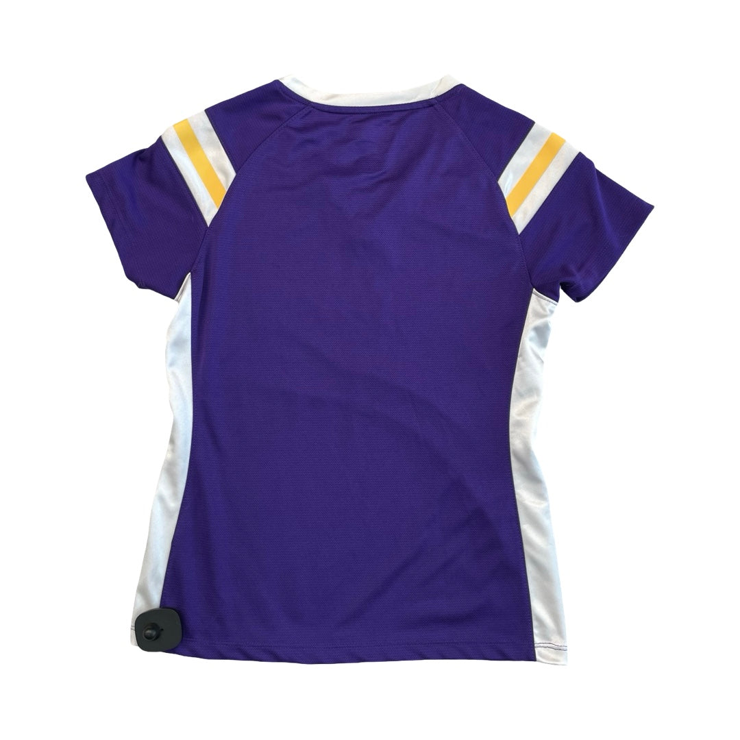 Athletic Top Ss By Nfl In Purple, Size:S