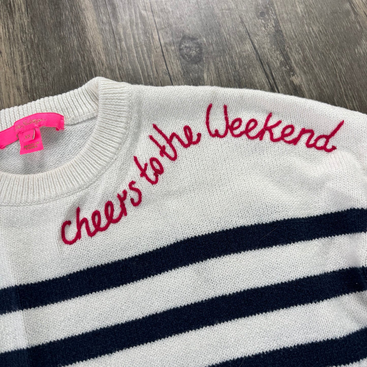 Sweater Designer By Lilly Pulitzer In Striped Pattern, Size: Xs