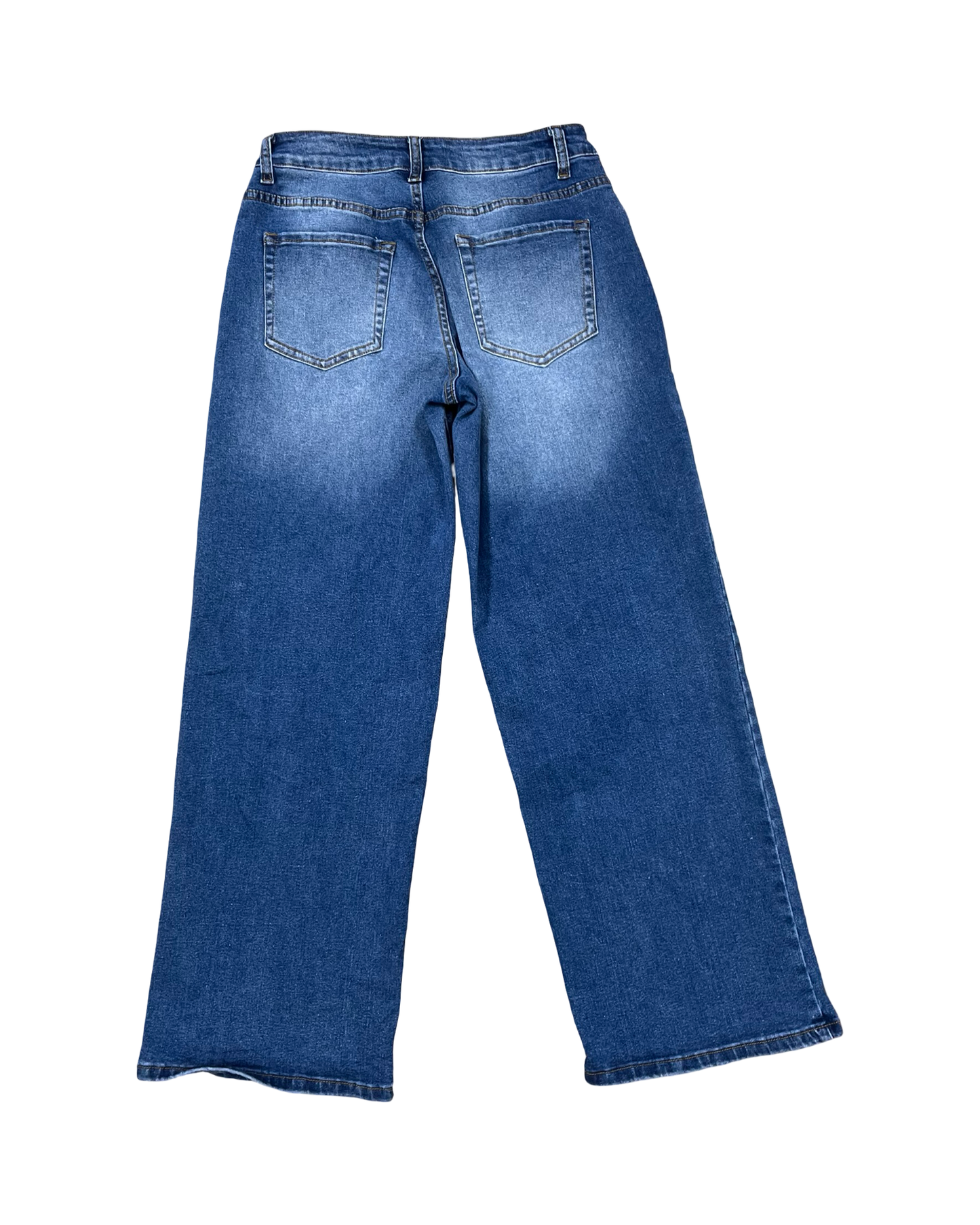 Jeans Wide Leg By Clothes Mentor In Blue Denim, Size:4