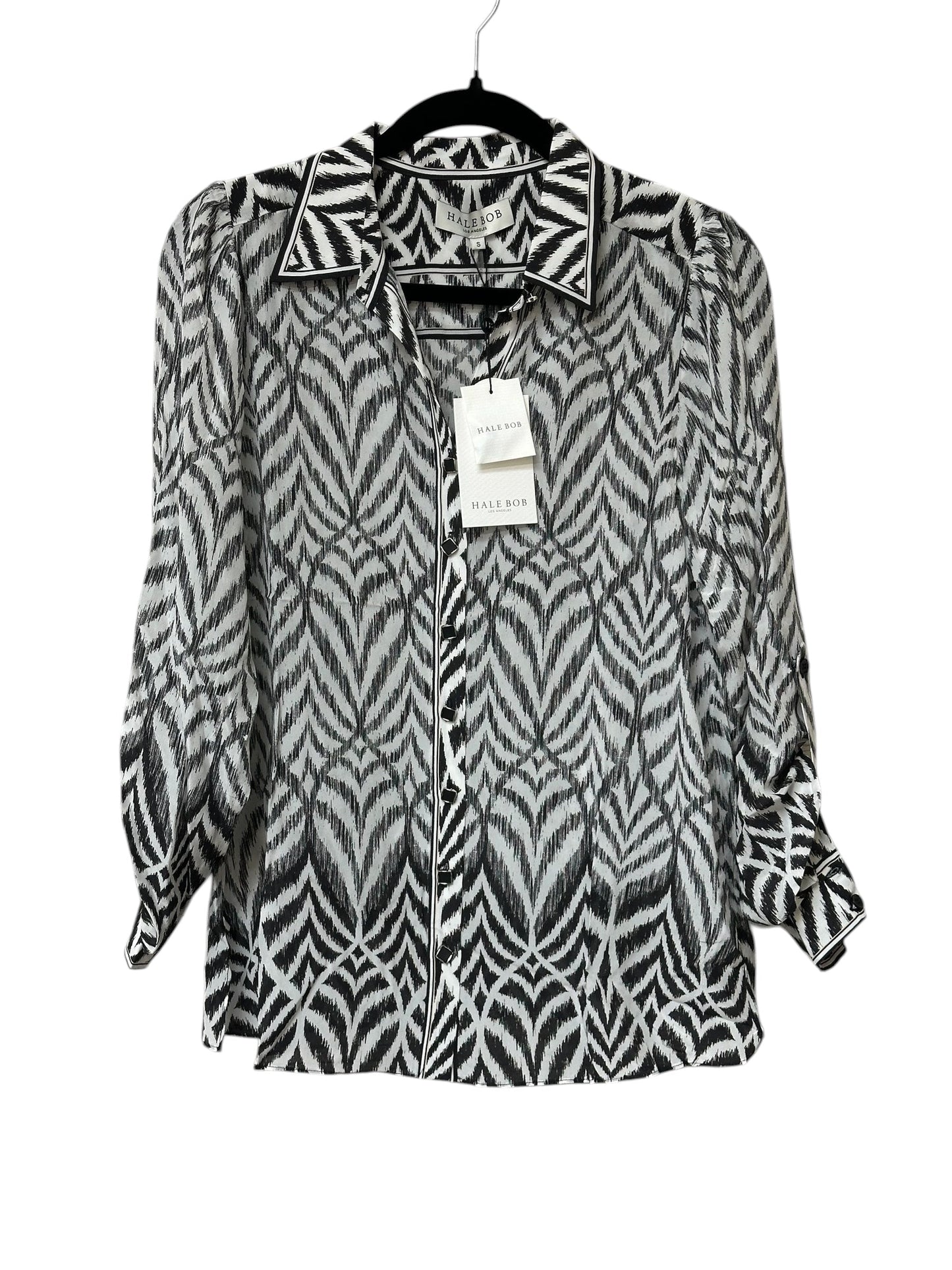 Blouse Ls By Hale Bob In Animal Print, Size:S