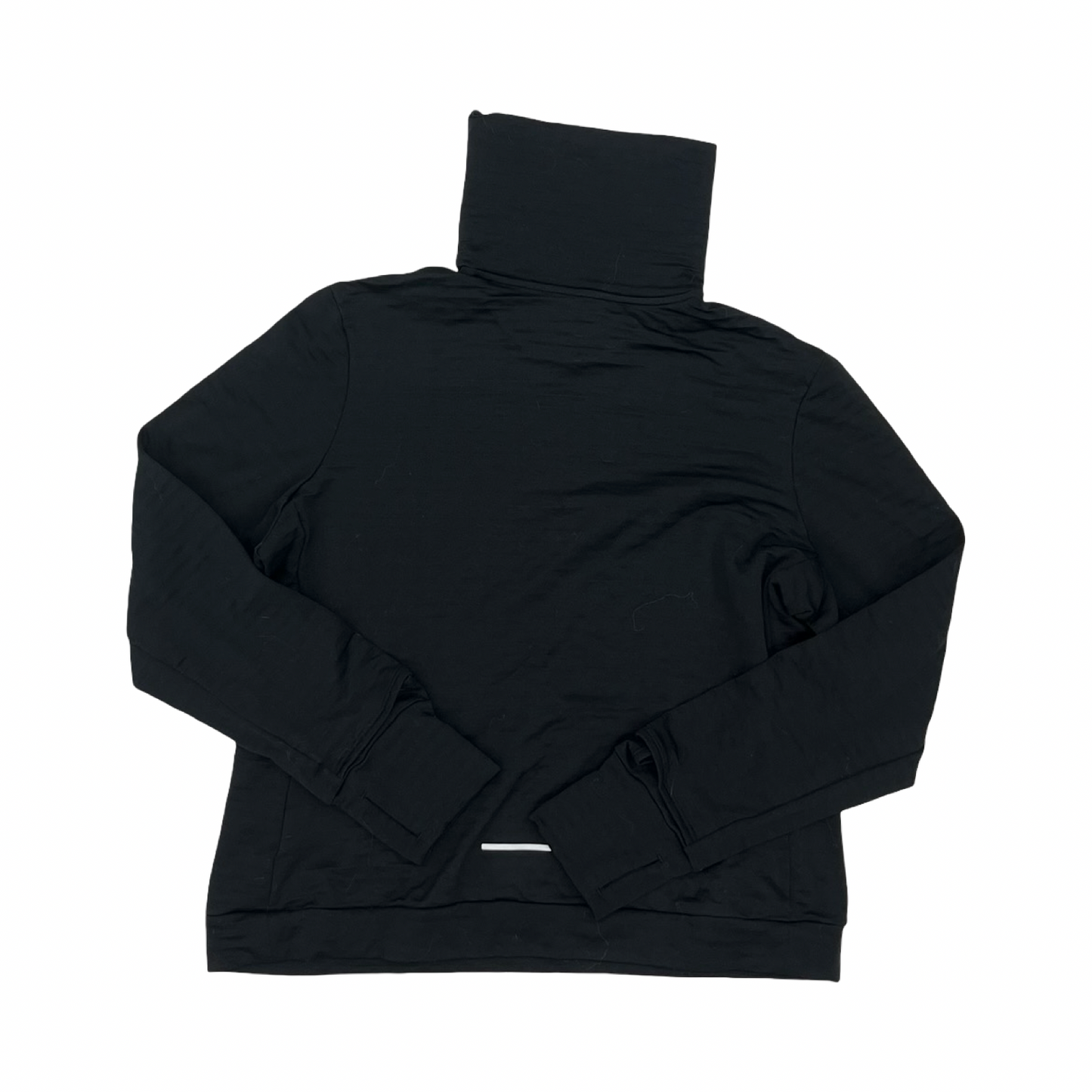 Athletic Top Ls Collar By Nike Apparel In Black, Size:L