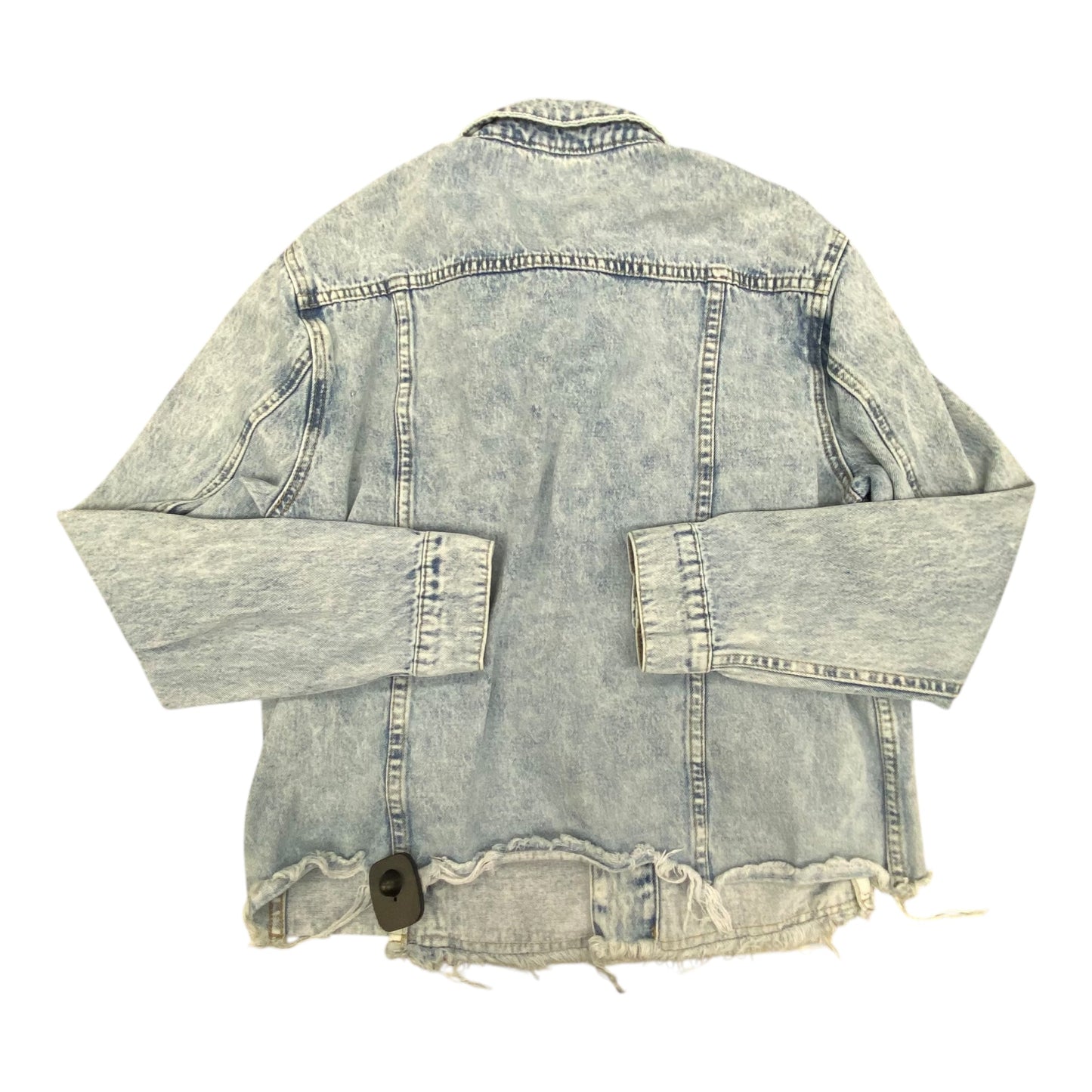 Jacket Denim By Zenana In Blue, Size:Xl